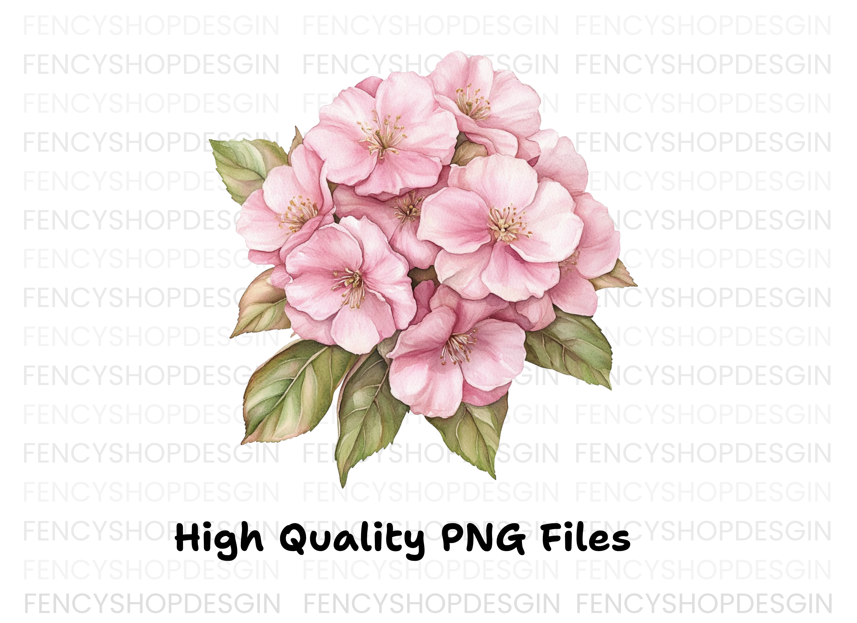 Cherry Blossom Bunch Clipart Bundle