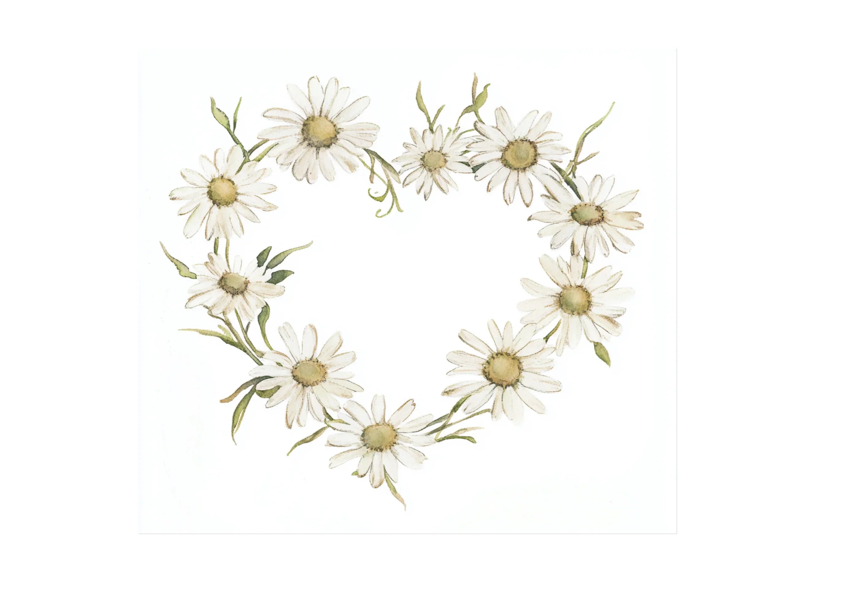 Charming Daisy Wreaths Clipart Bundle