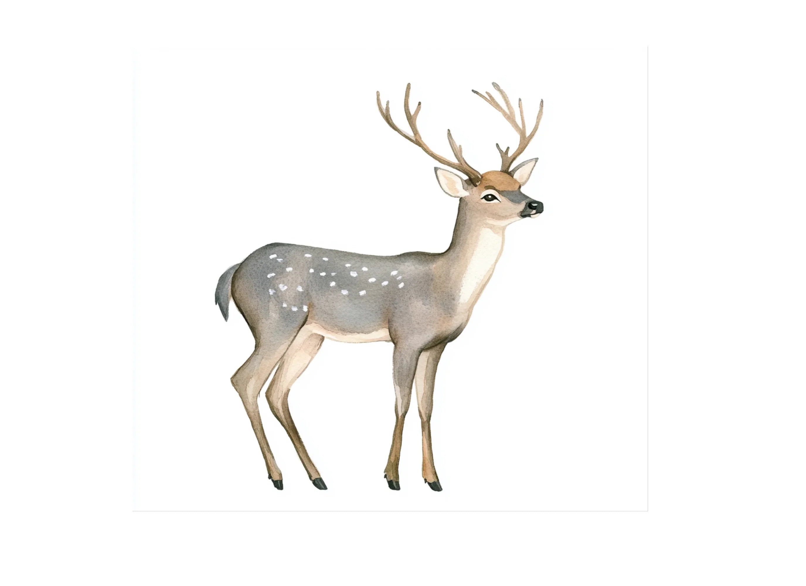 Spotted Deer Clipart Bundle