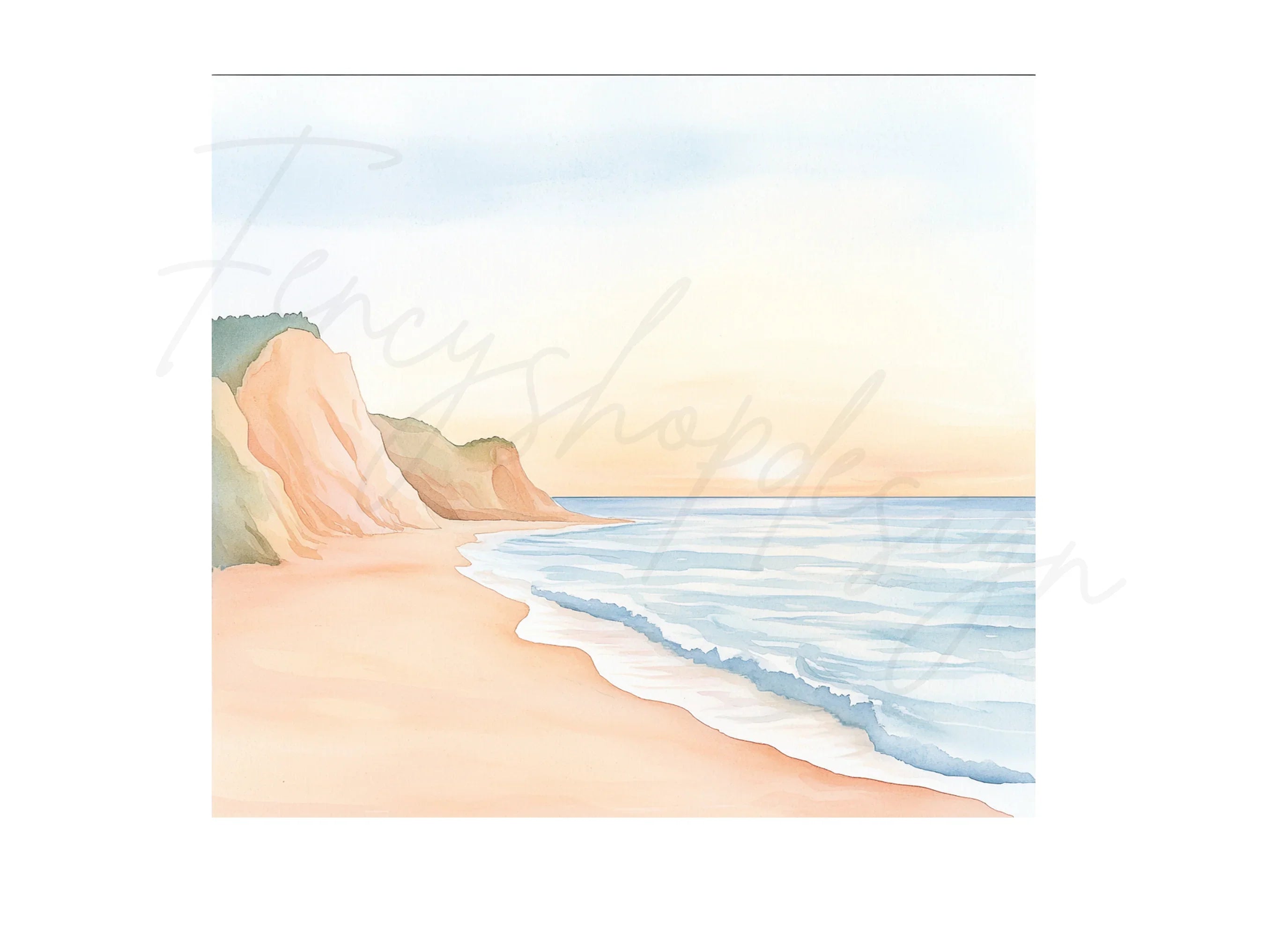 Beach Sunset Clipart Bundle