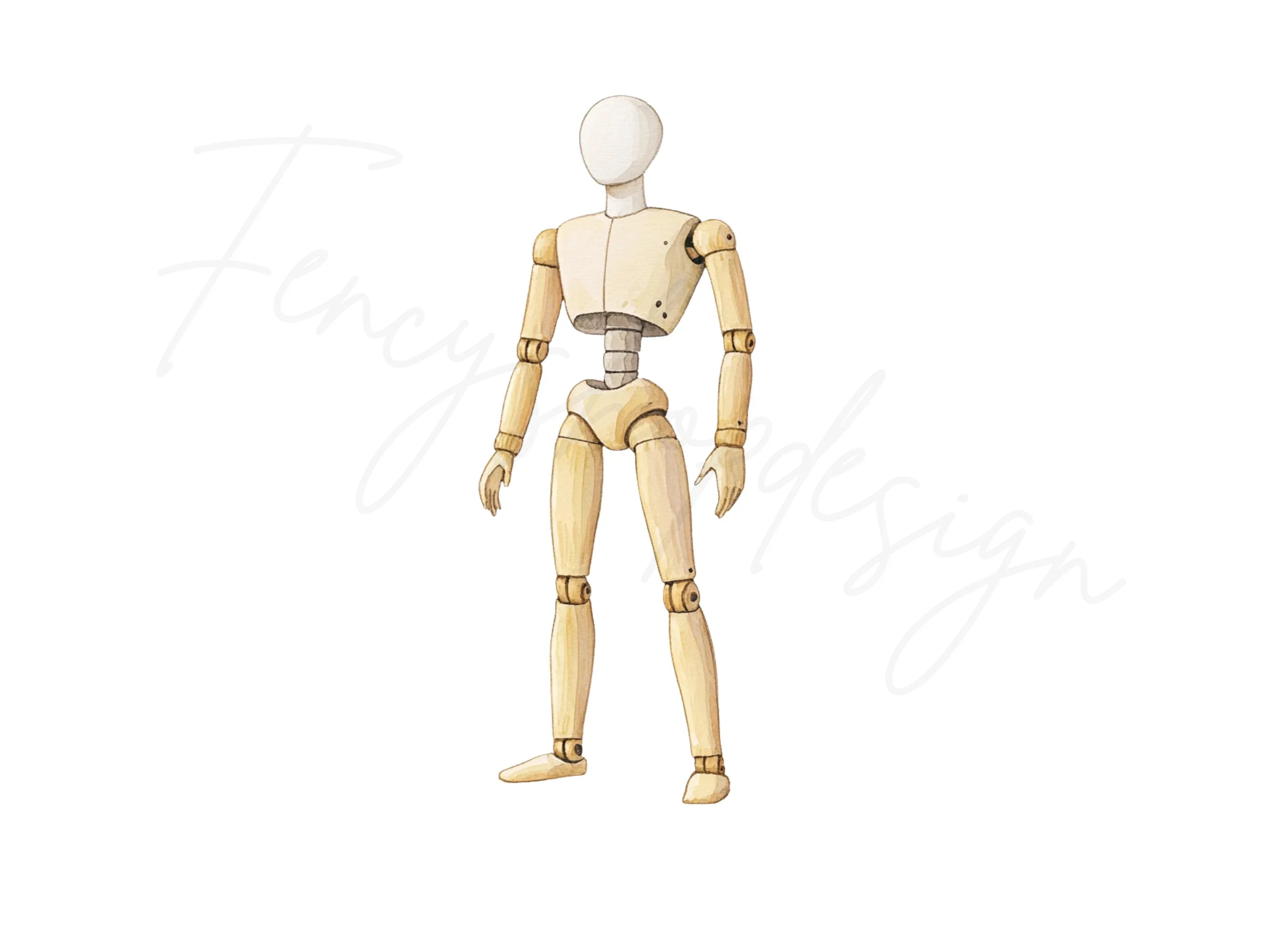 Articulated Mannequin Figure Clipart Bundle