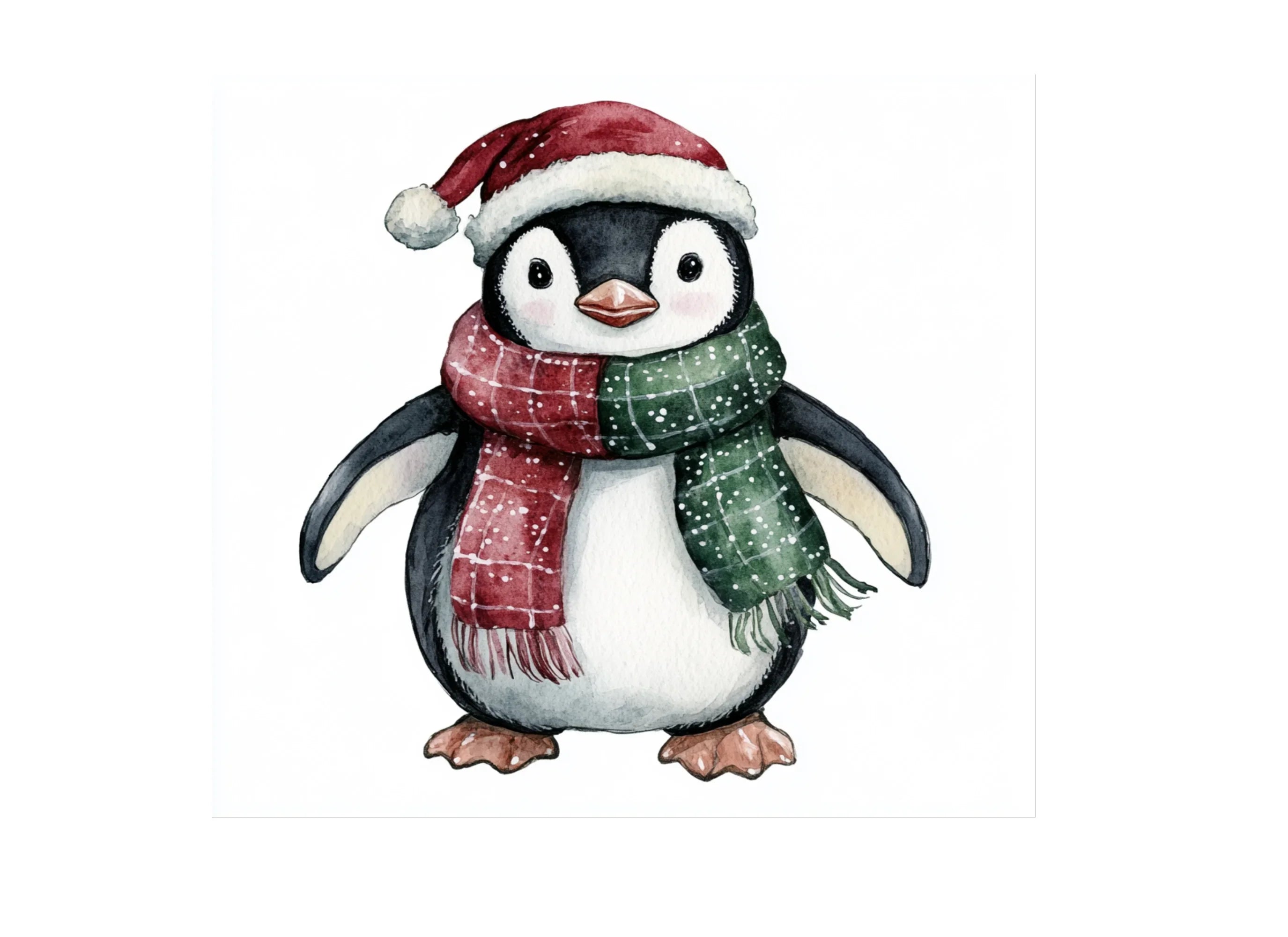 Christmas Penguin Clipart Bundle