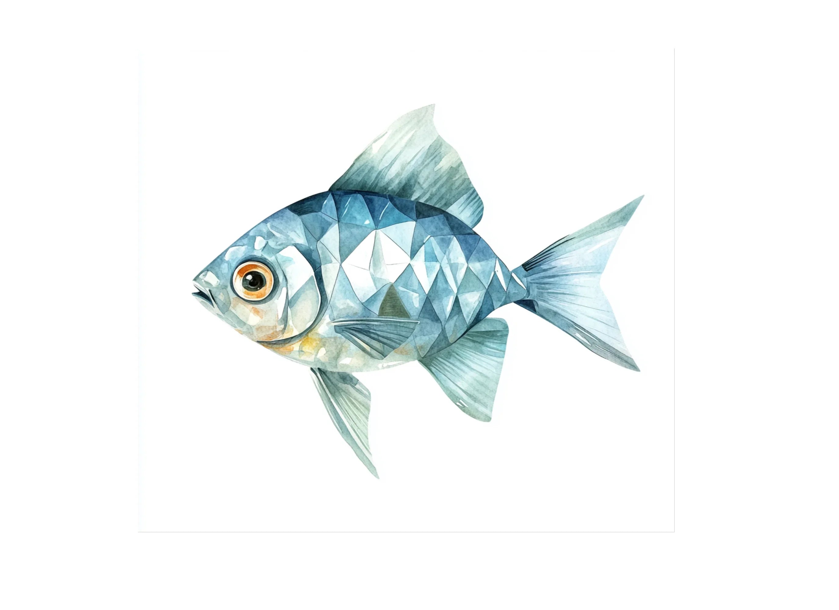 Geometric Fish Clipart Bundle