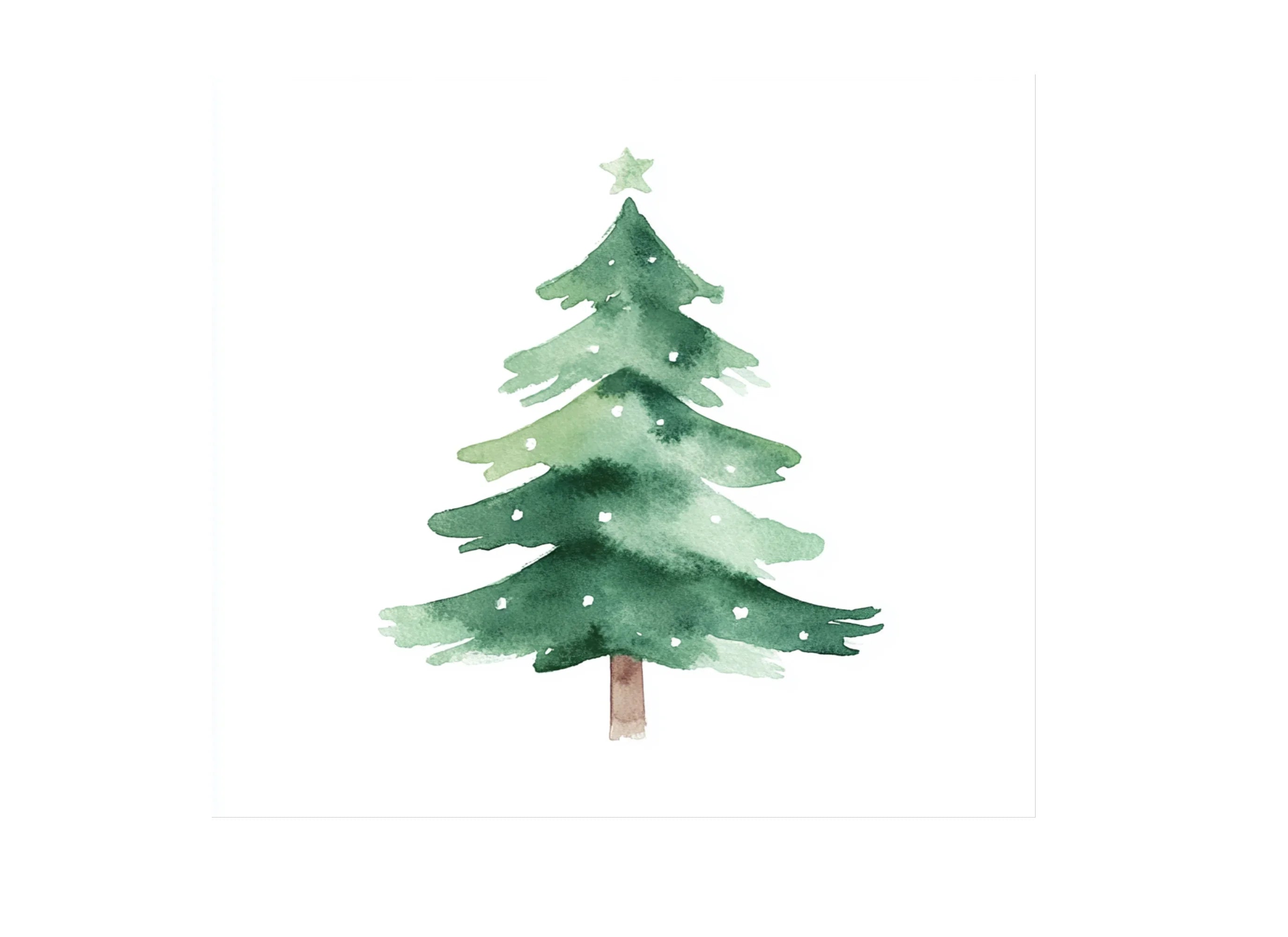 Green Pine Tree Clipart Bundle