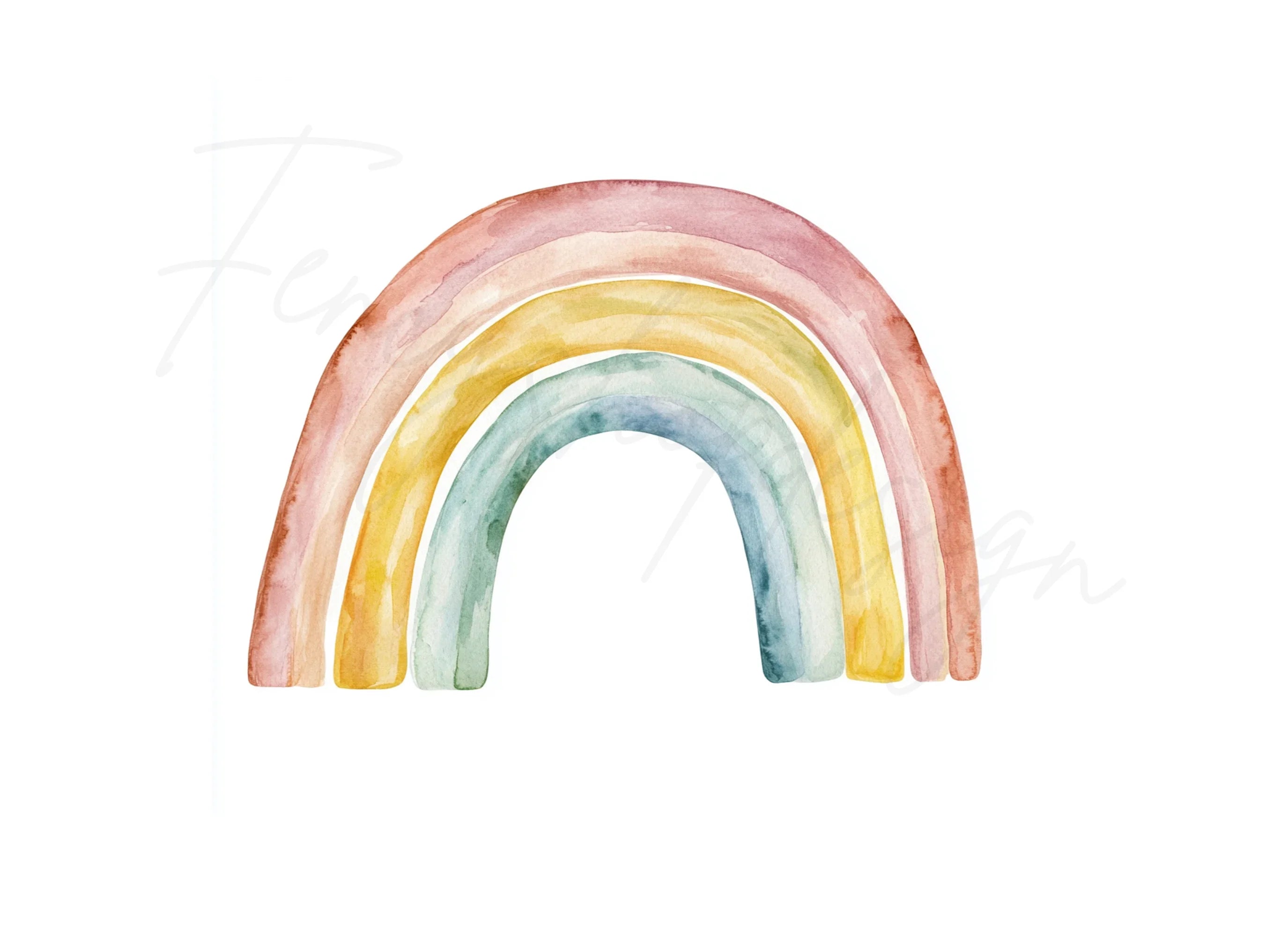 Boho Rainbow Clipart Bundle