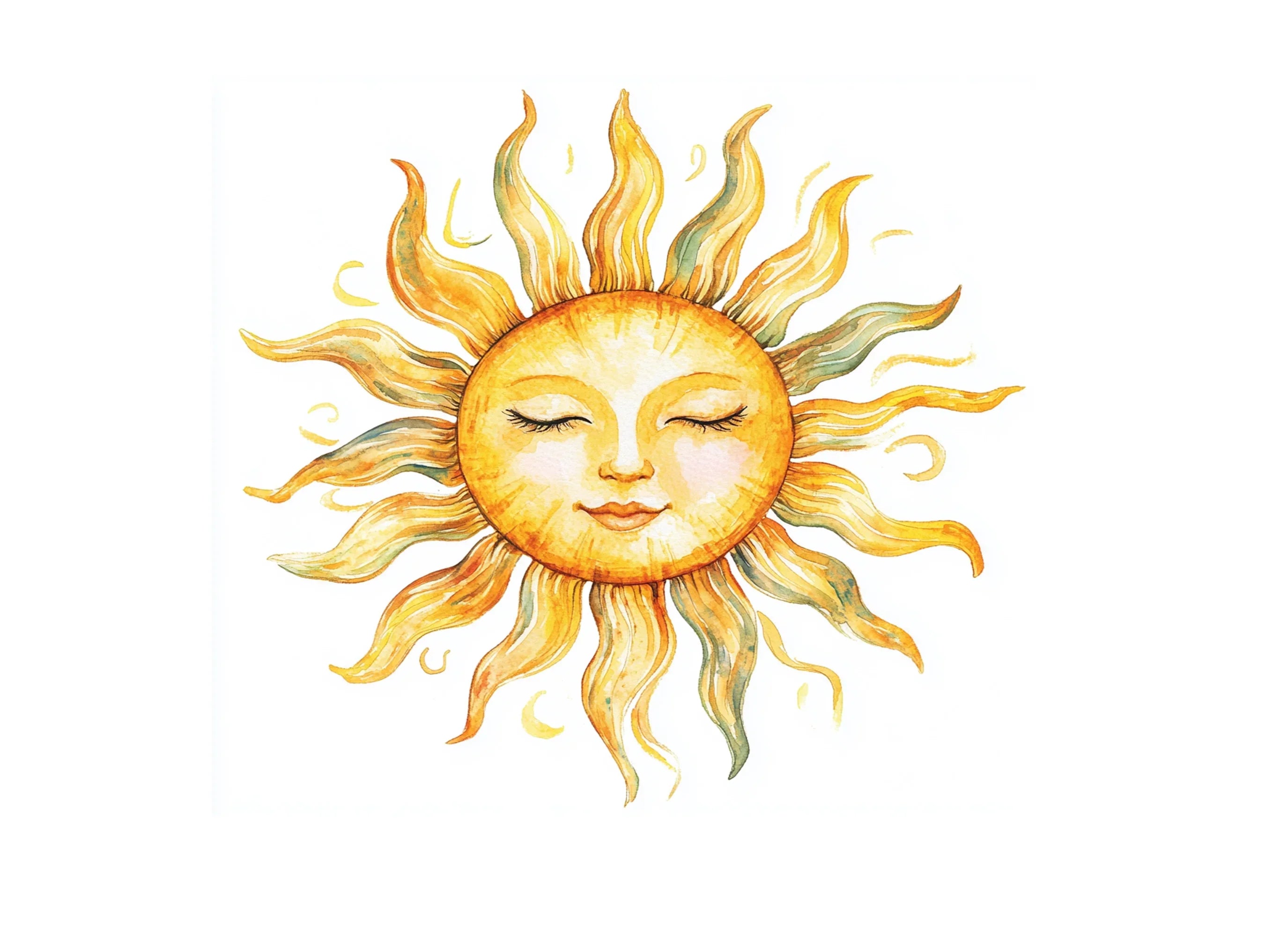 Sun Face Clipart Bundle