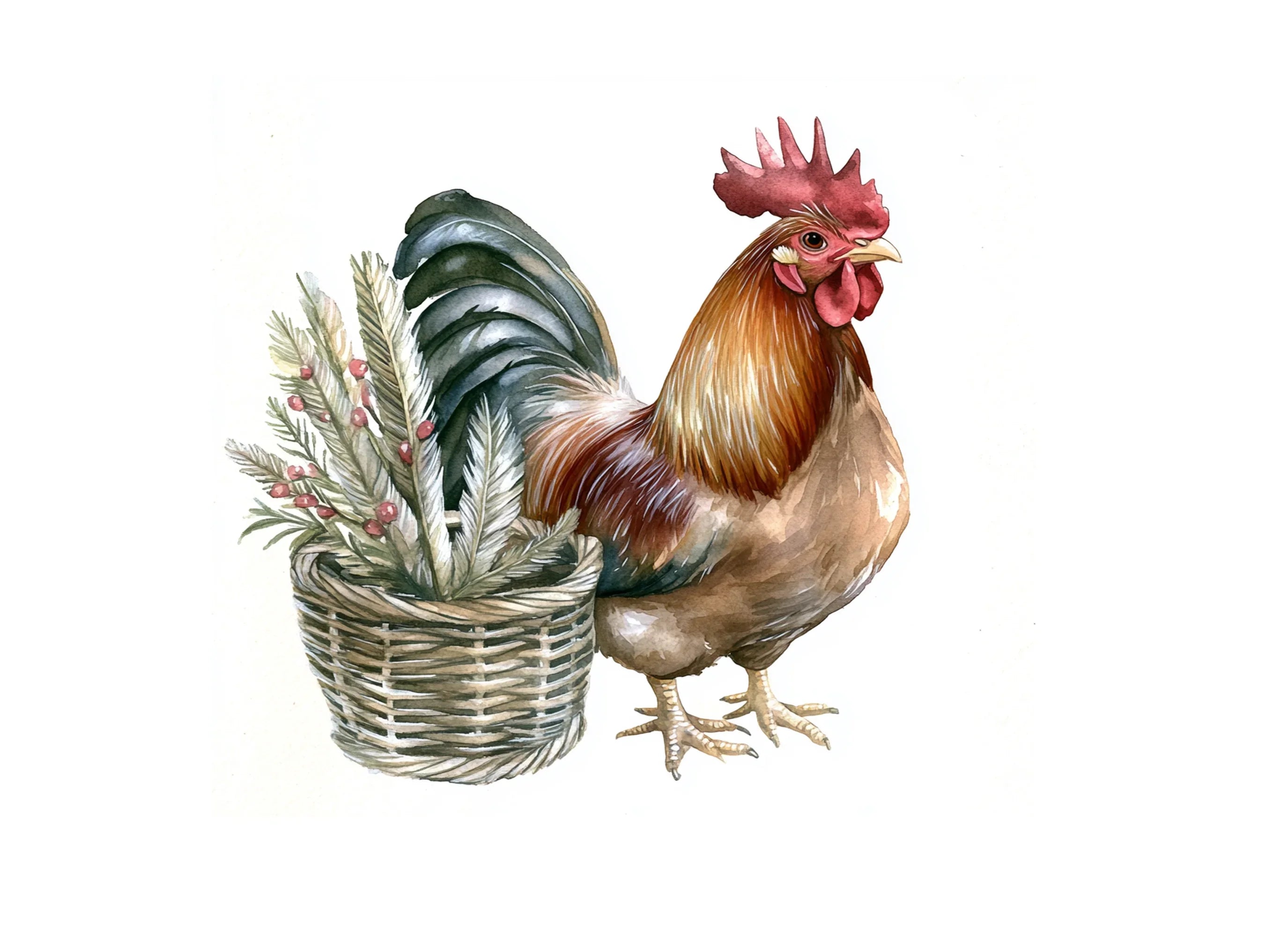 Rooster Clipart Bundle