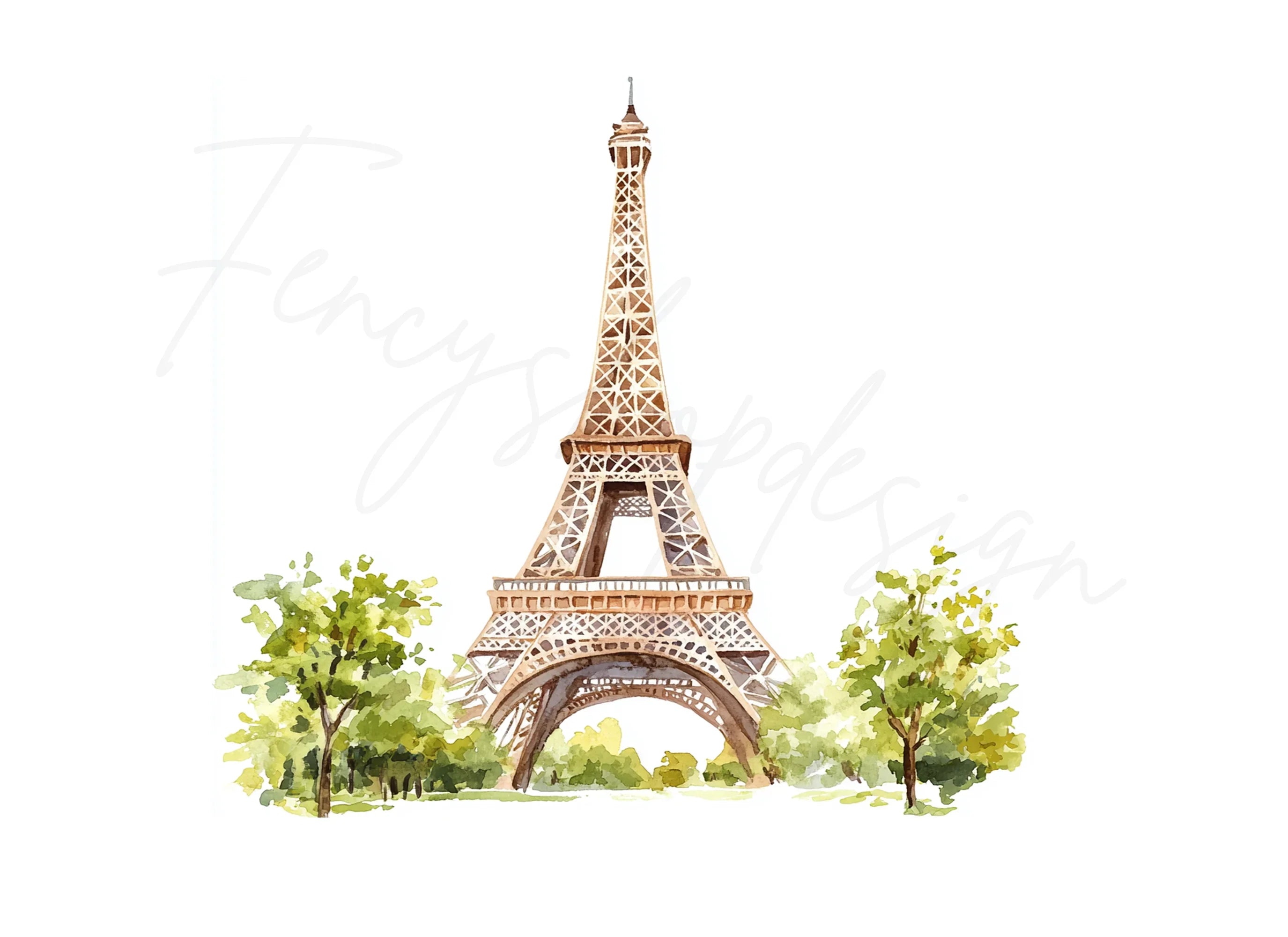 Eiffel Tower Clipart Bundle
