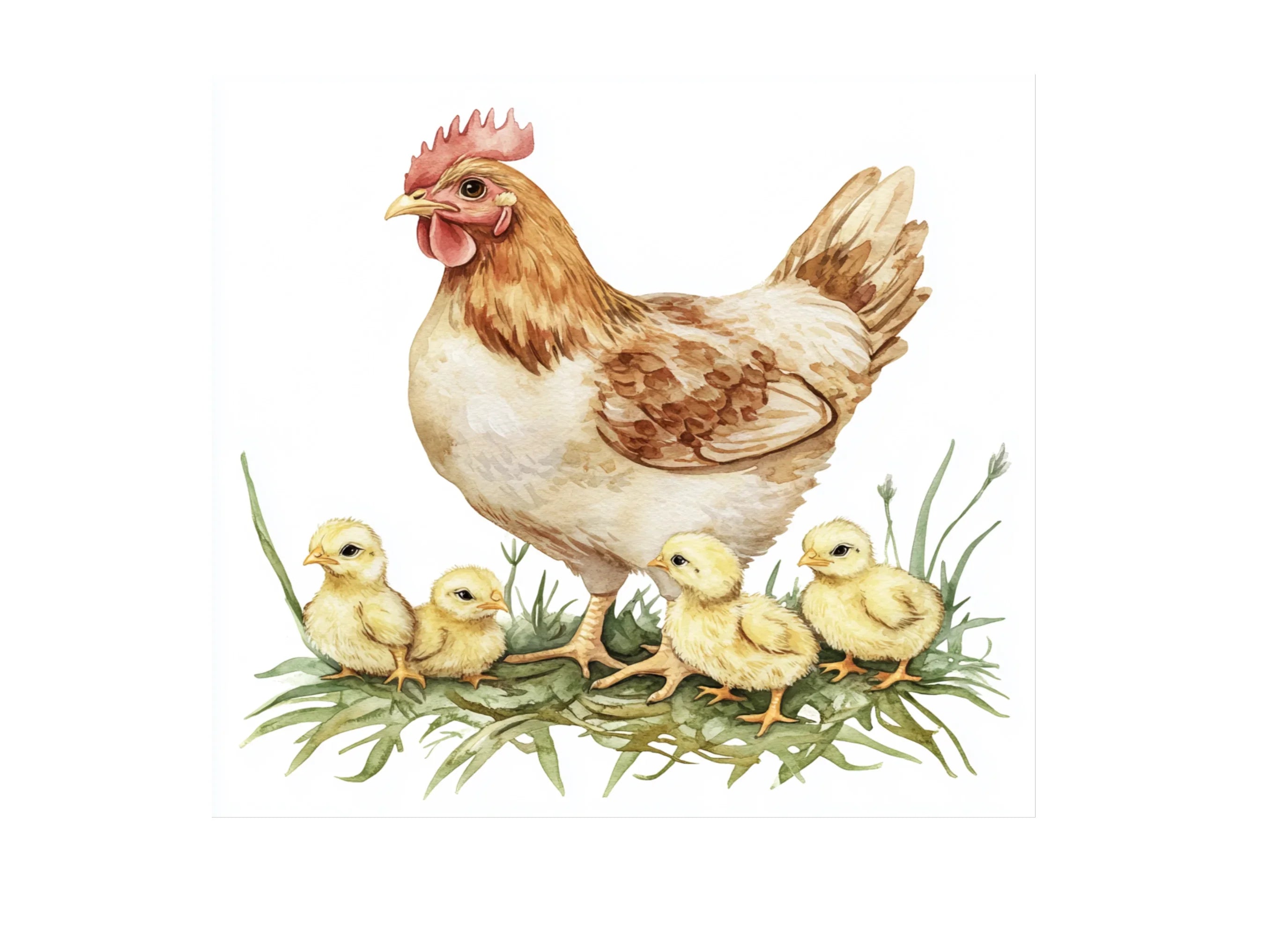 Hen and Chick Clipart Bundle