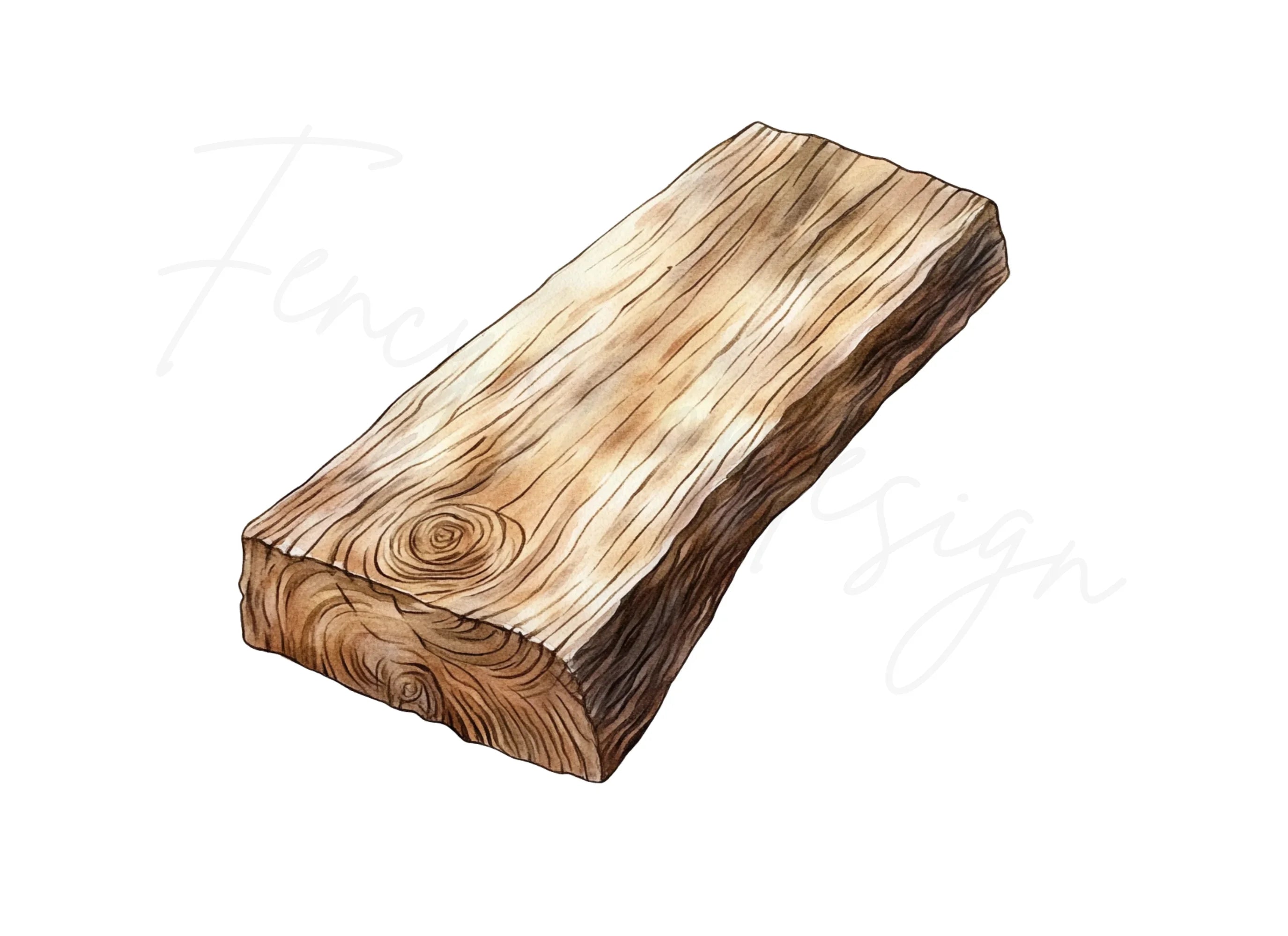 Rustic Wood Logs Clipart Bundle