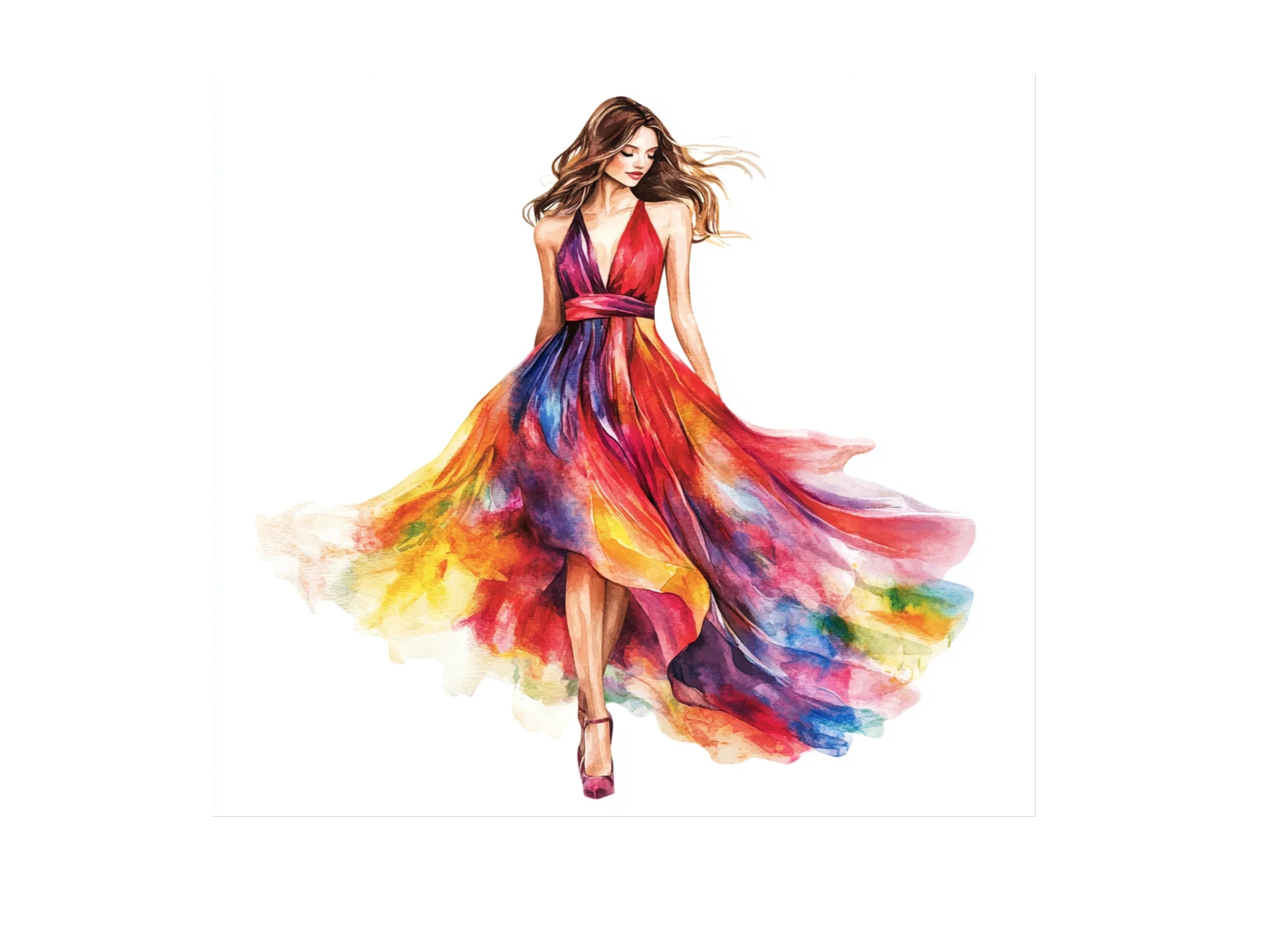Fashionable Dress Clipart Bundle