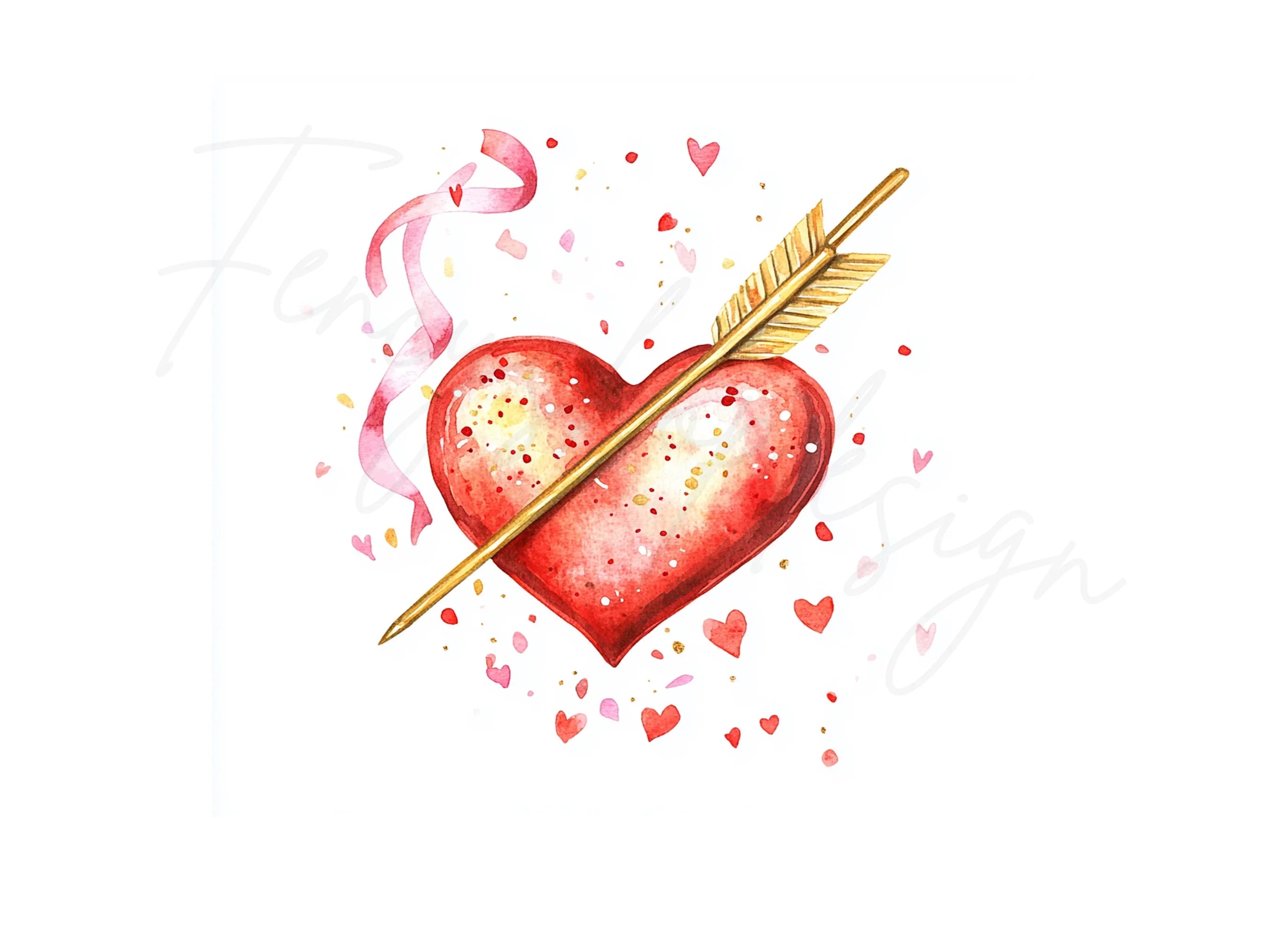 Heart Arrow Clipart Bundle