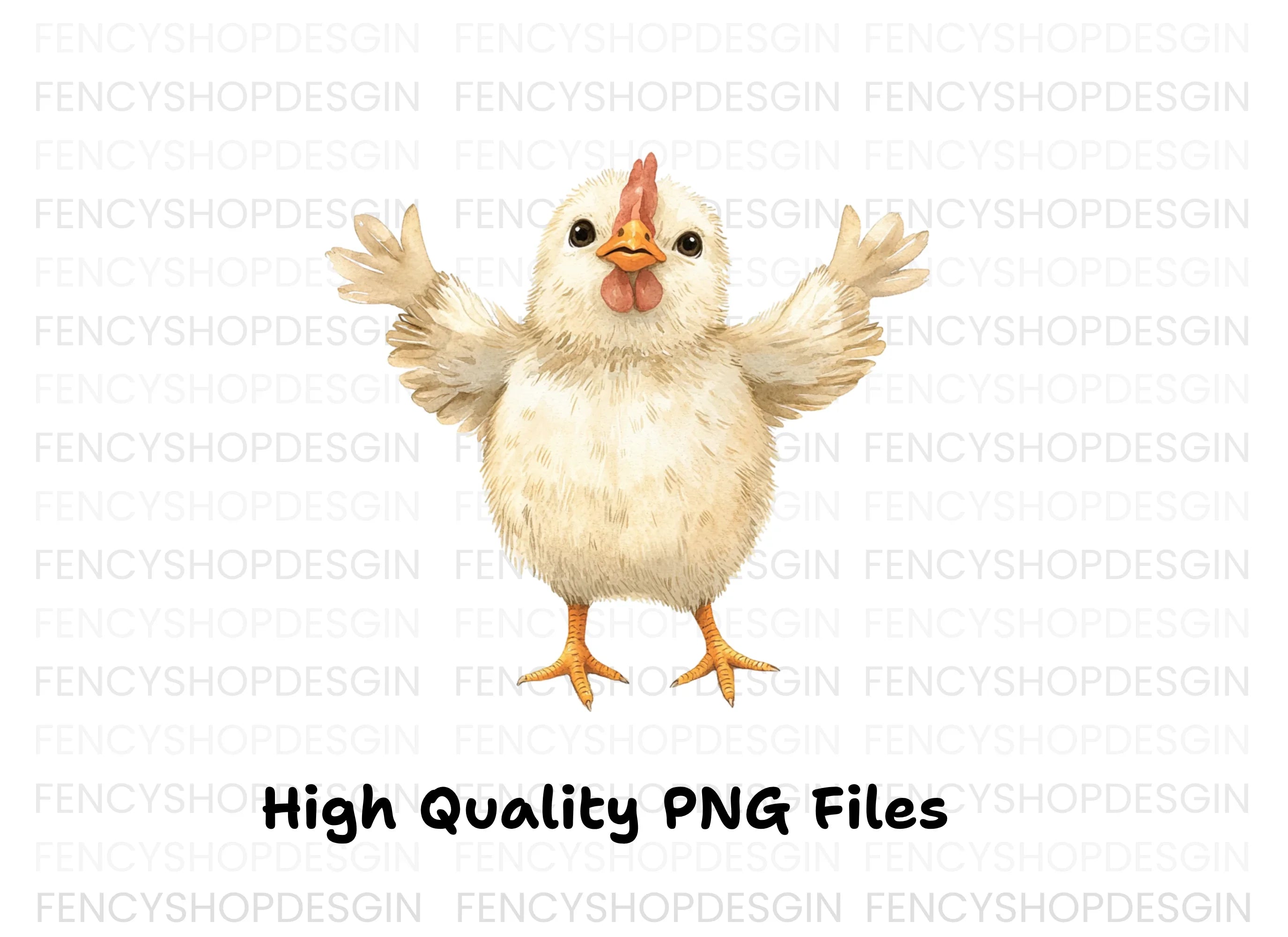 Happy Baby Chicken Clipart Bundle