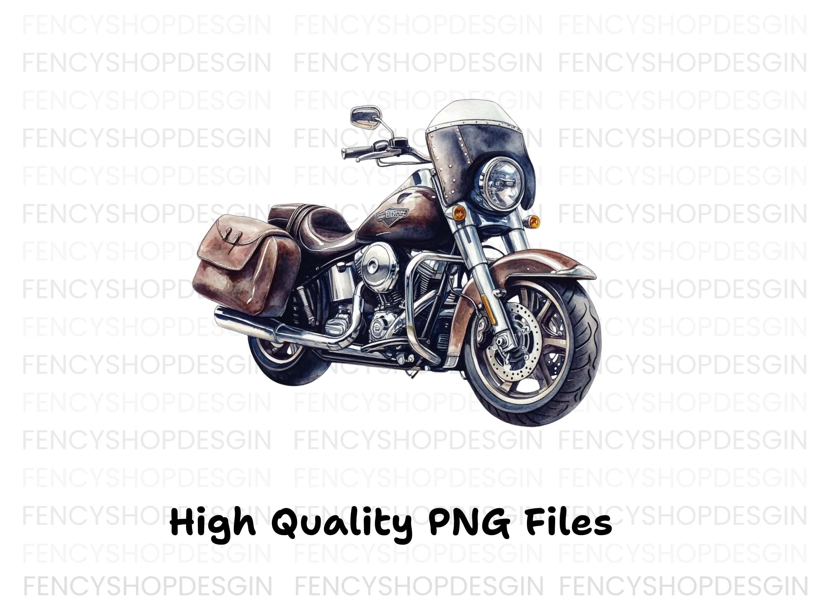 Vintage Motorcycle Clipart Bundle