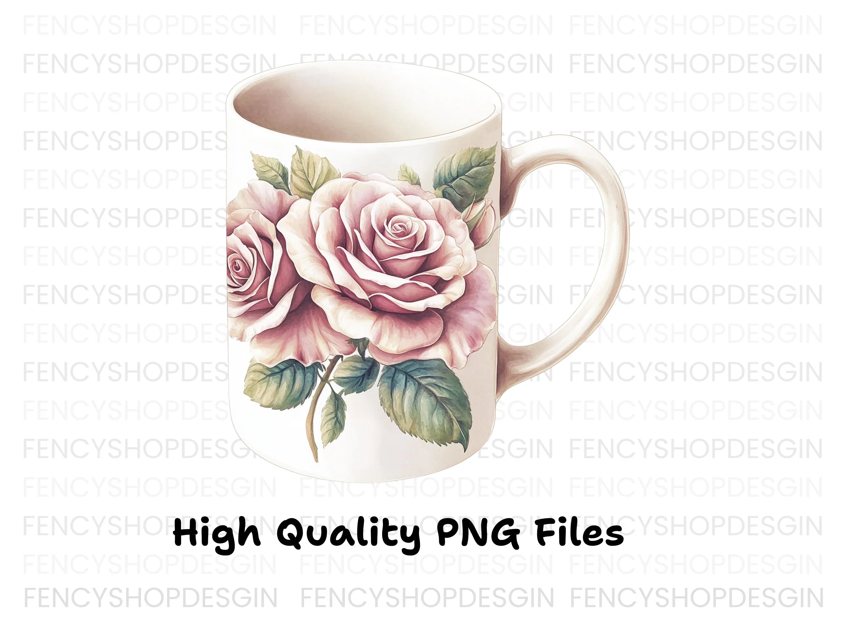 Romantic Rose Bouquet Clipart Bundle