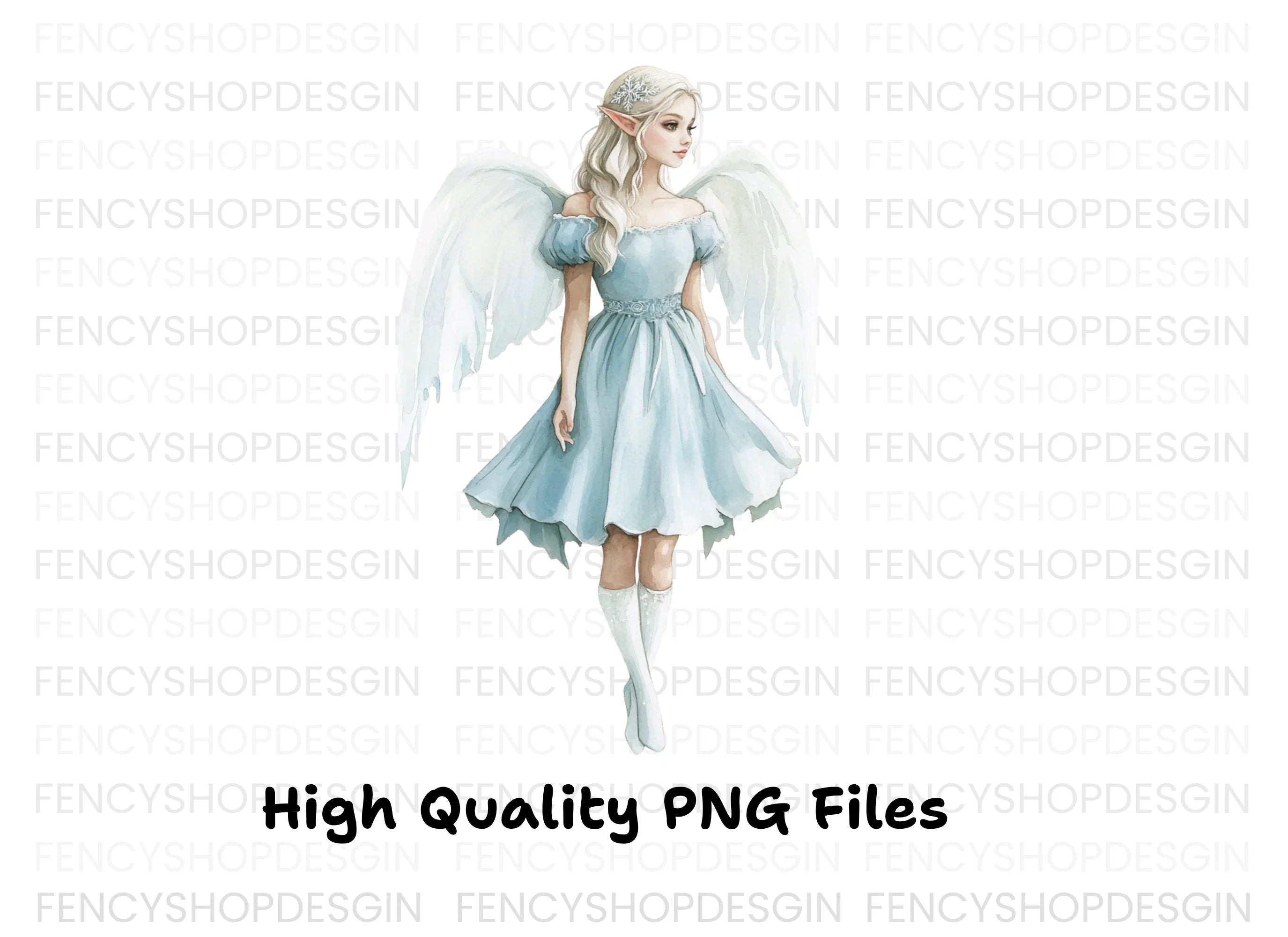 Elegant Angelic Fairy Clipart Bundle