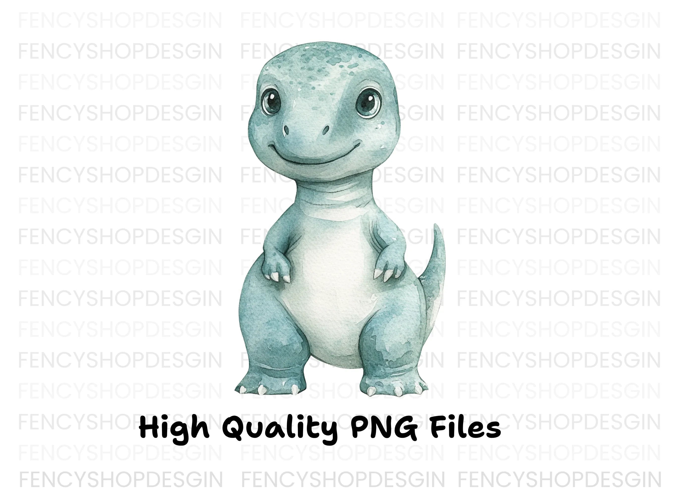 Sweet Baby Dinosaur Duo Clipart Bundle