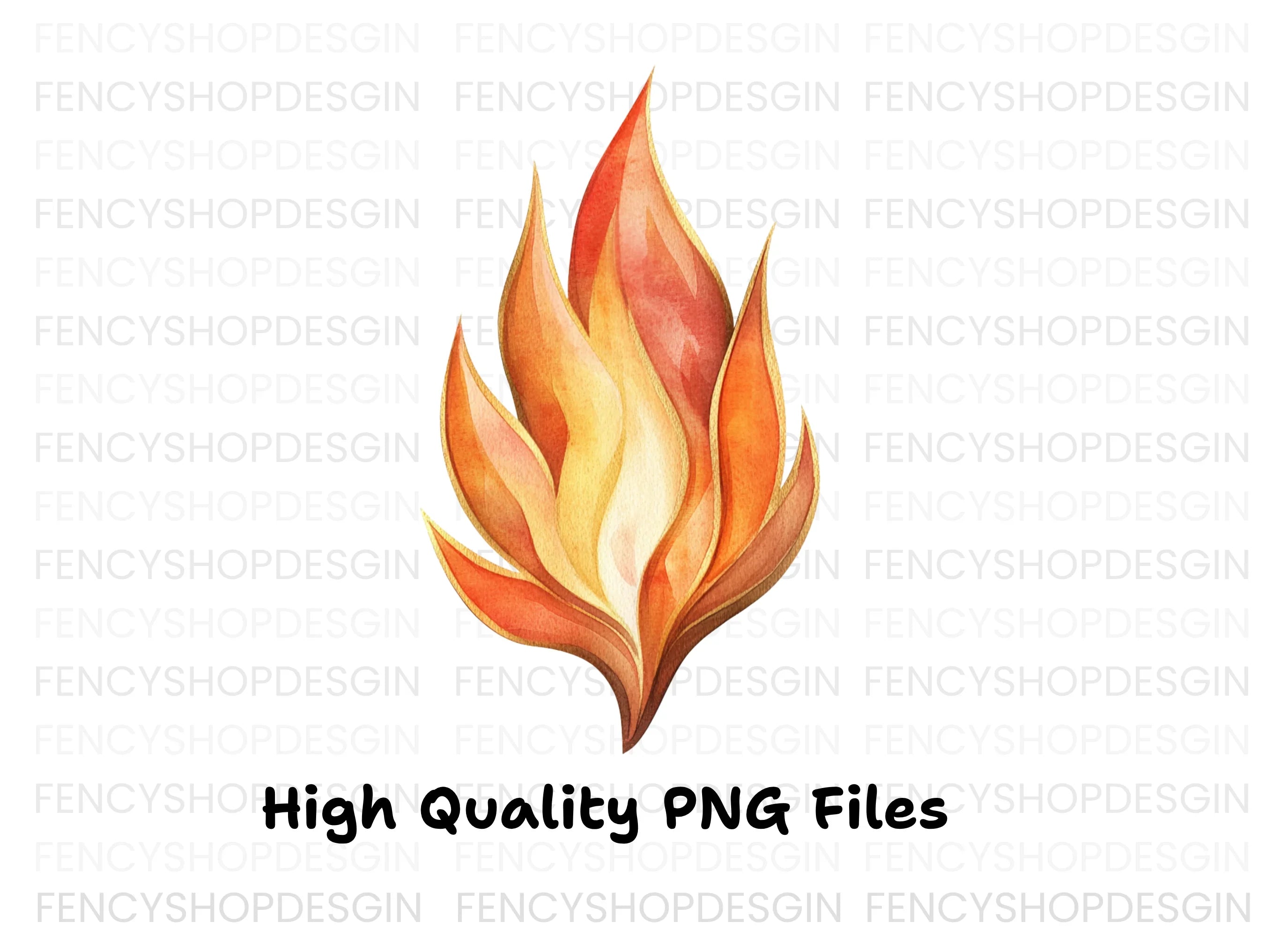Fire Flames Clipart Bundle