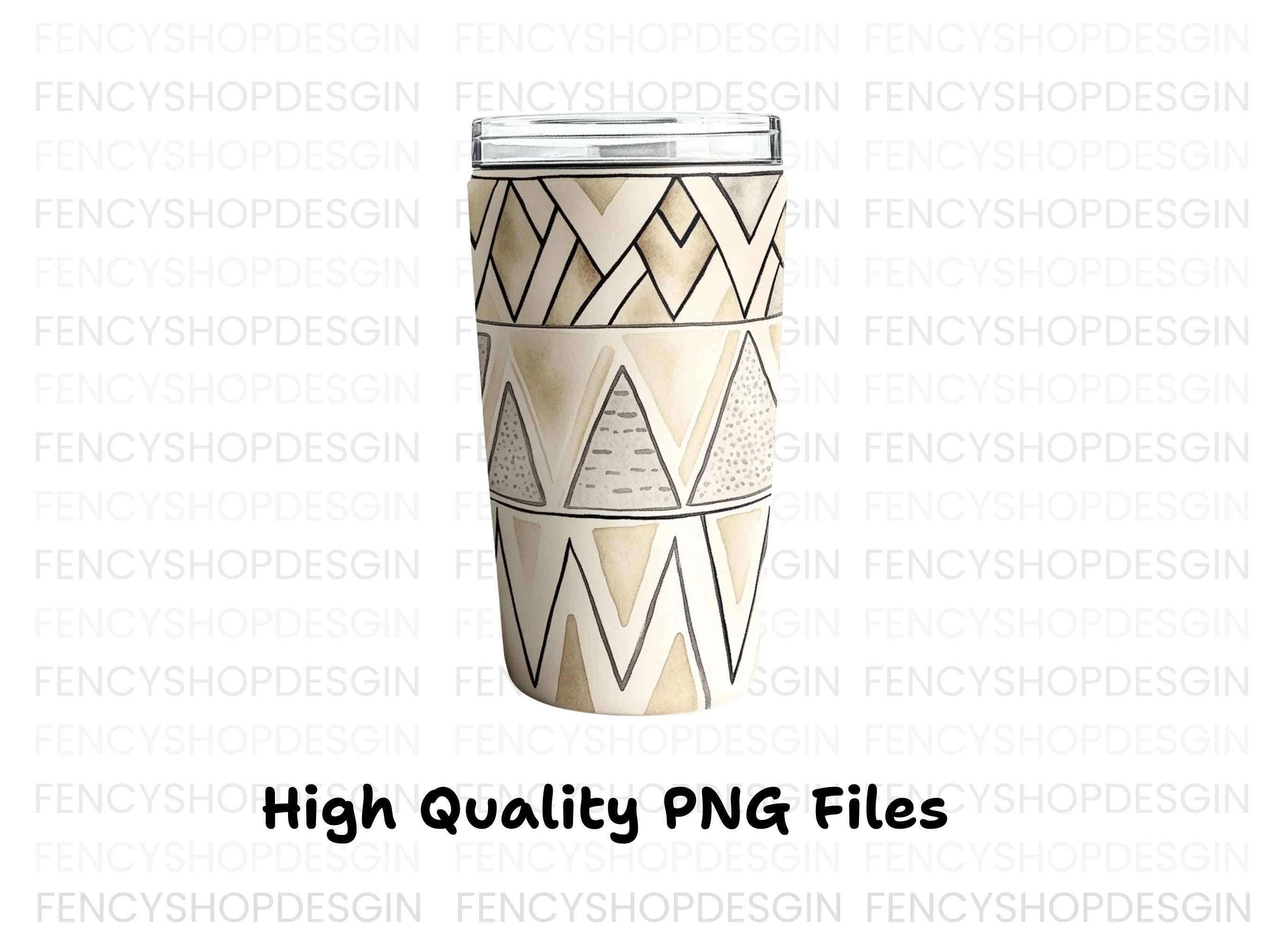 Boho Geometric Tumbler Clipart Bundle