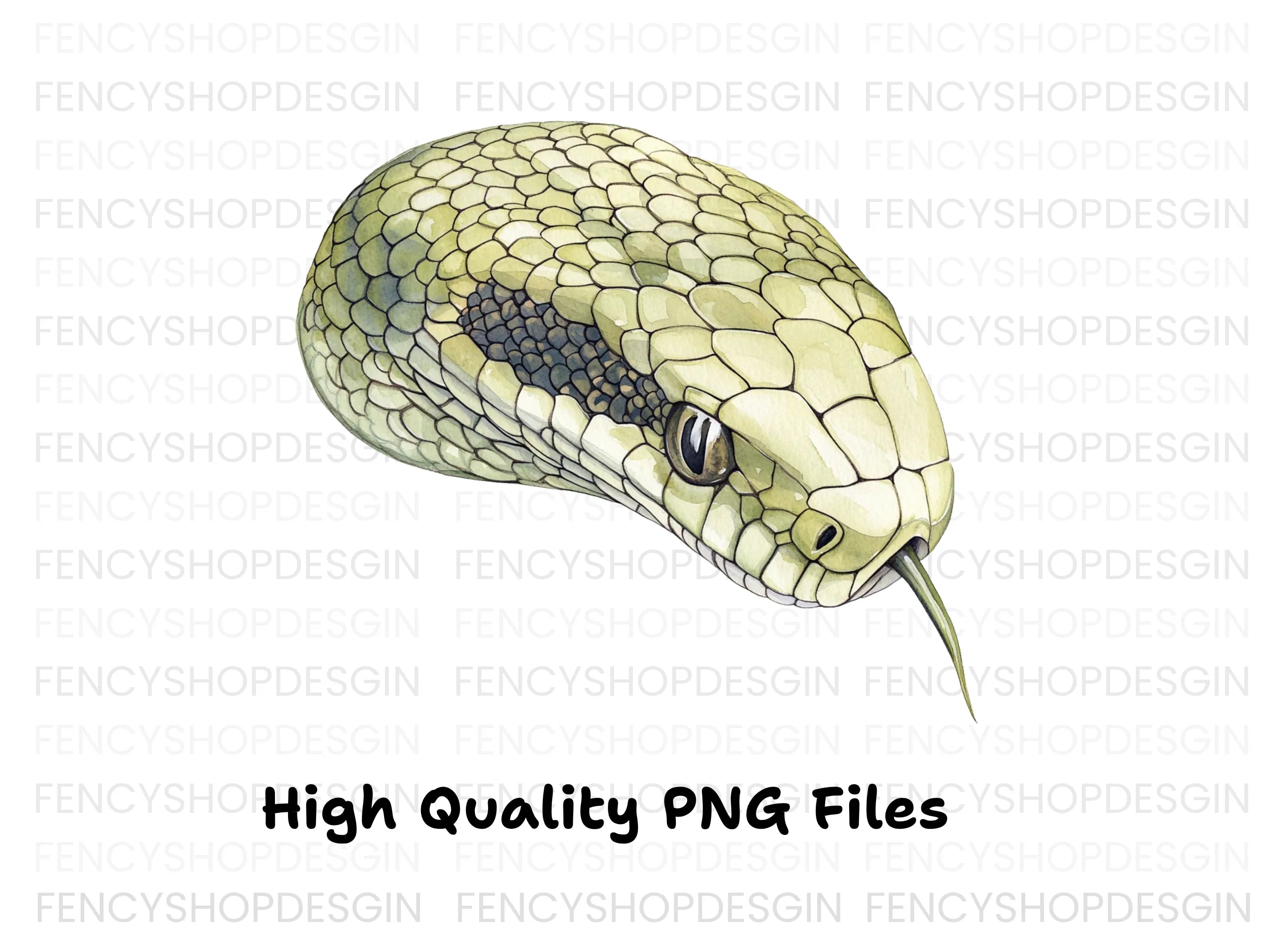 Detailed Snake Head Clipart Bundle