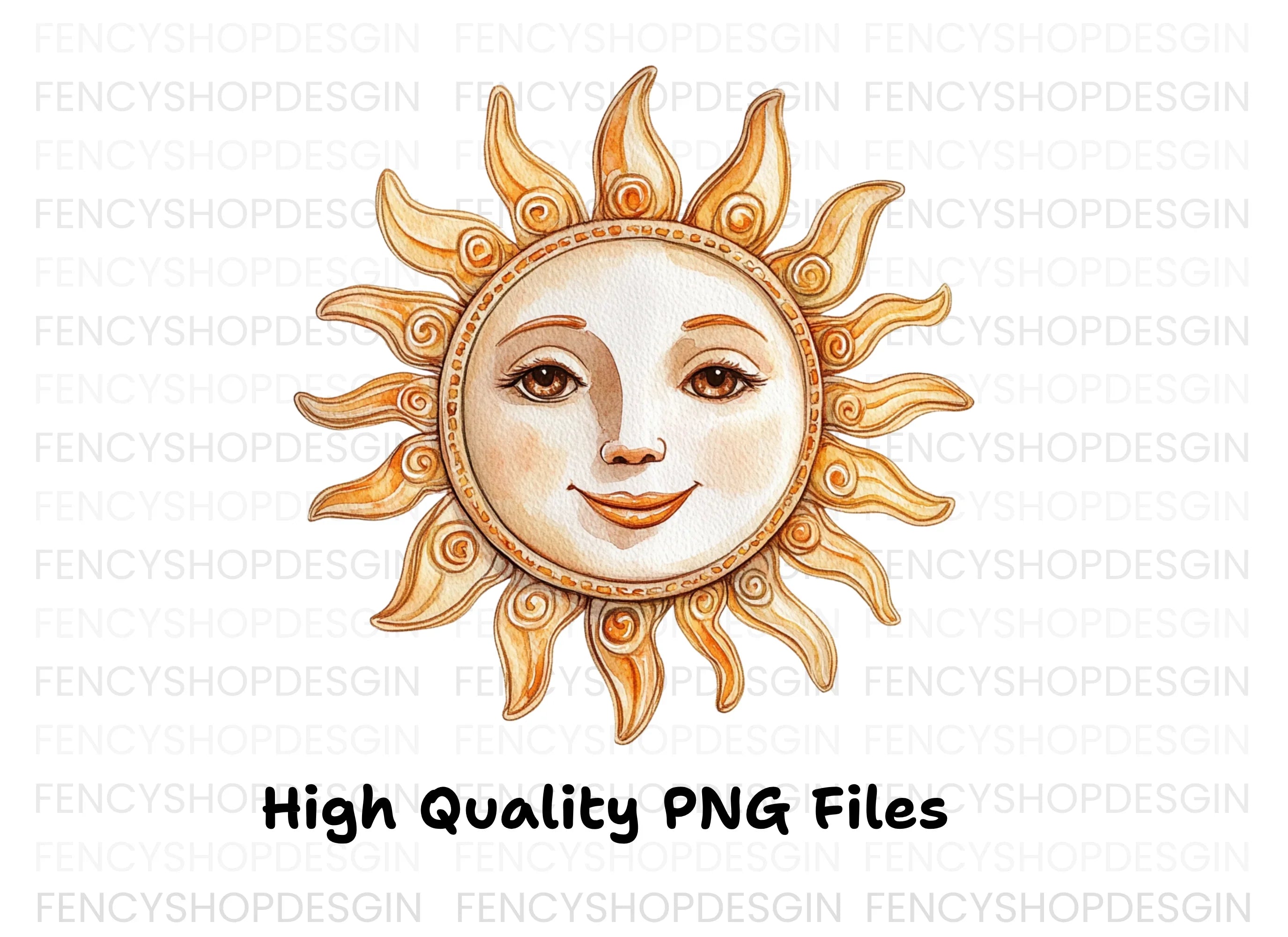Smiling Sun Clipart Bundle