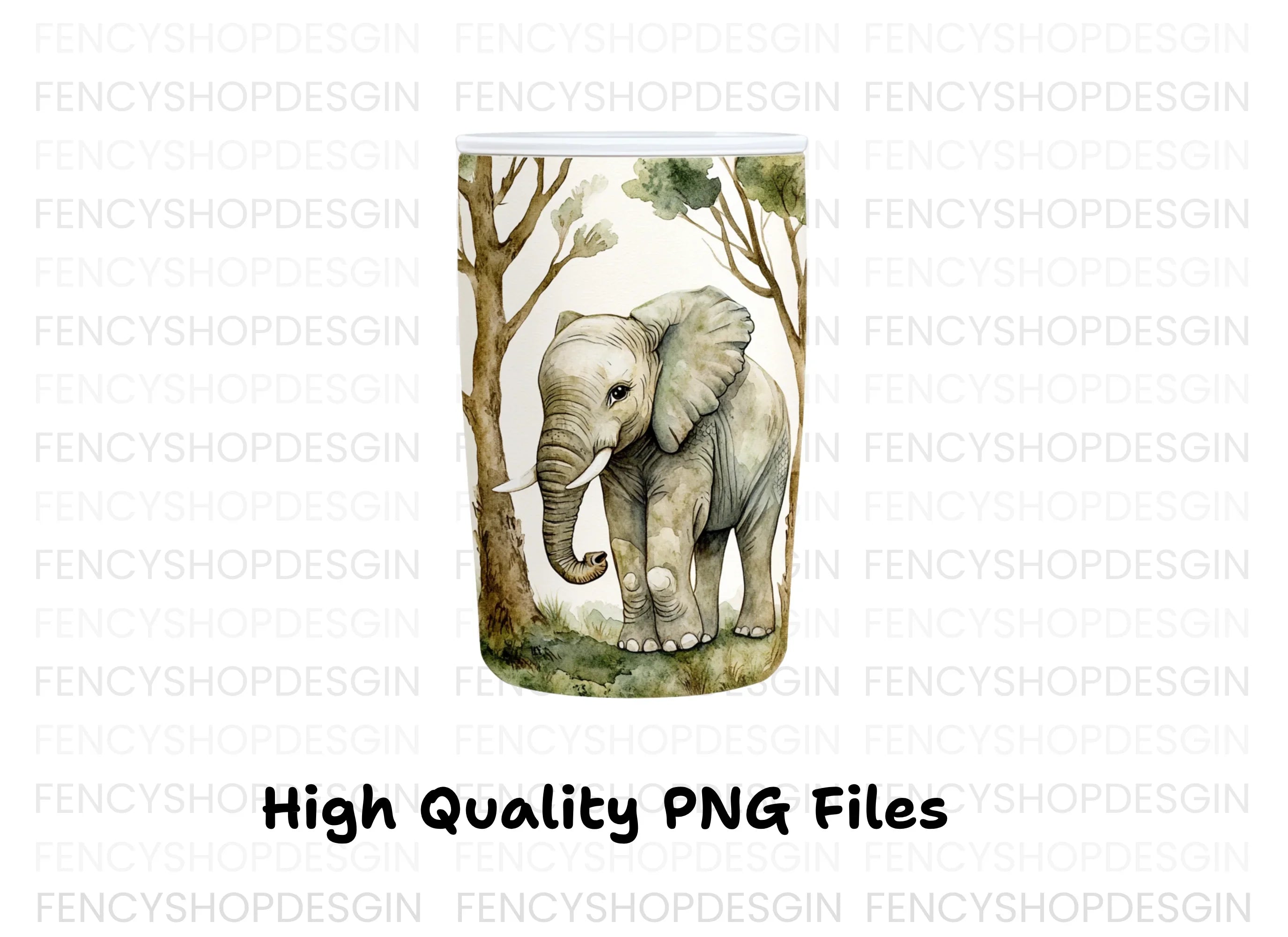 Cute Baby Elephant Clipart Bundle
