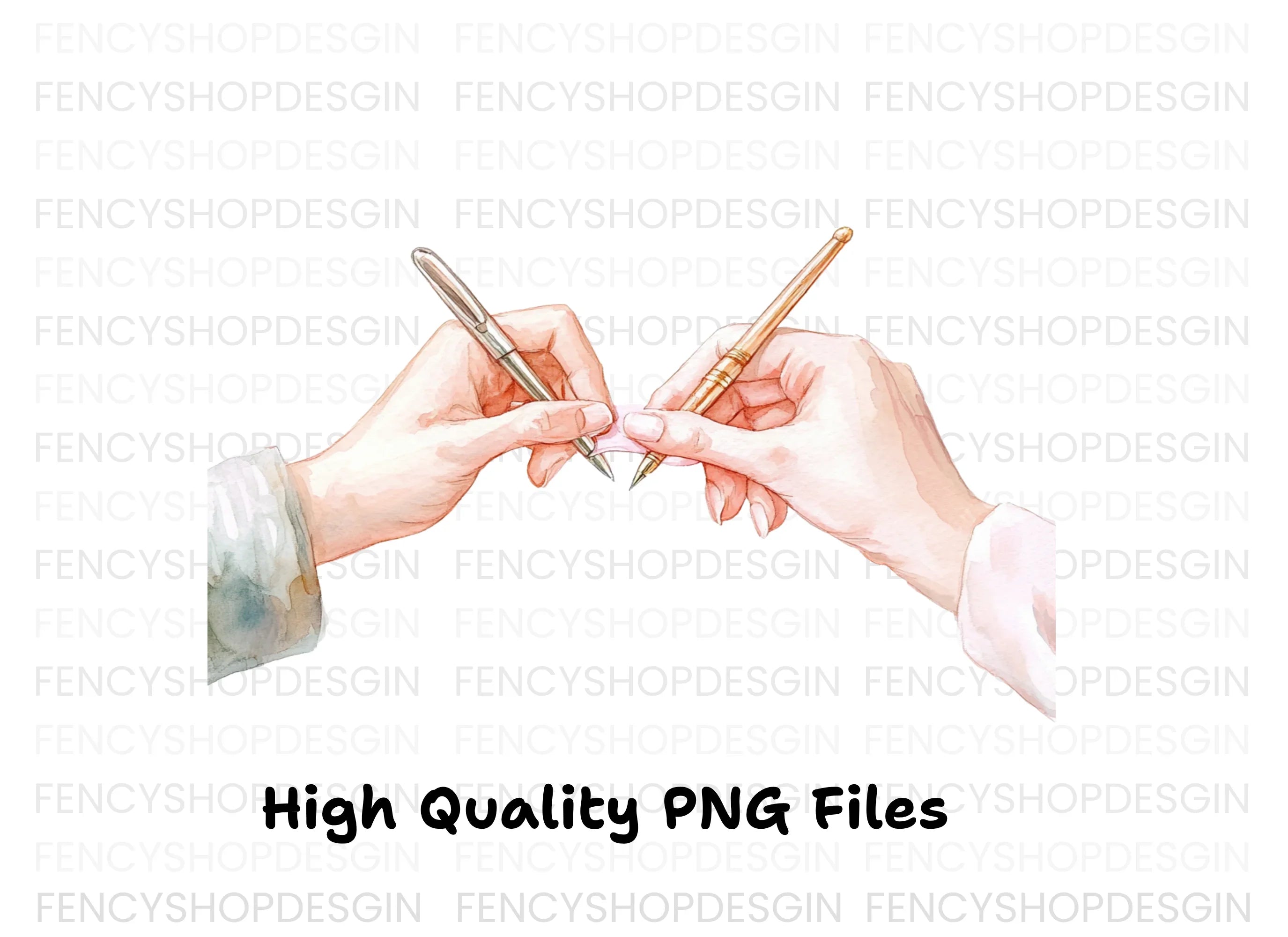 Hands Writing Clipart Bundle