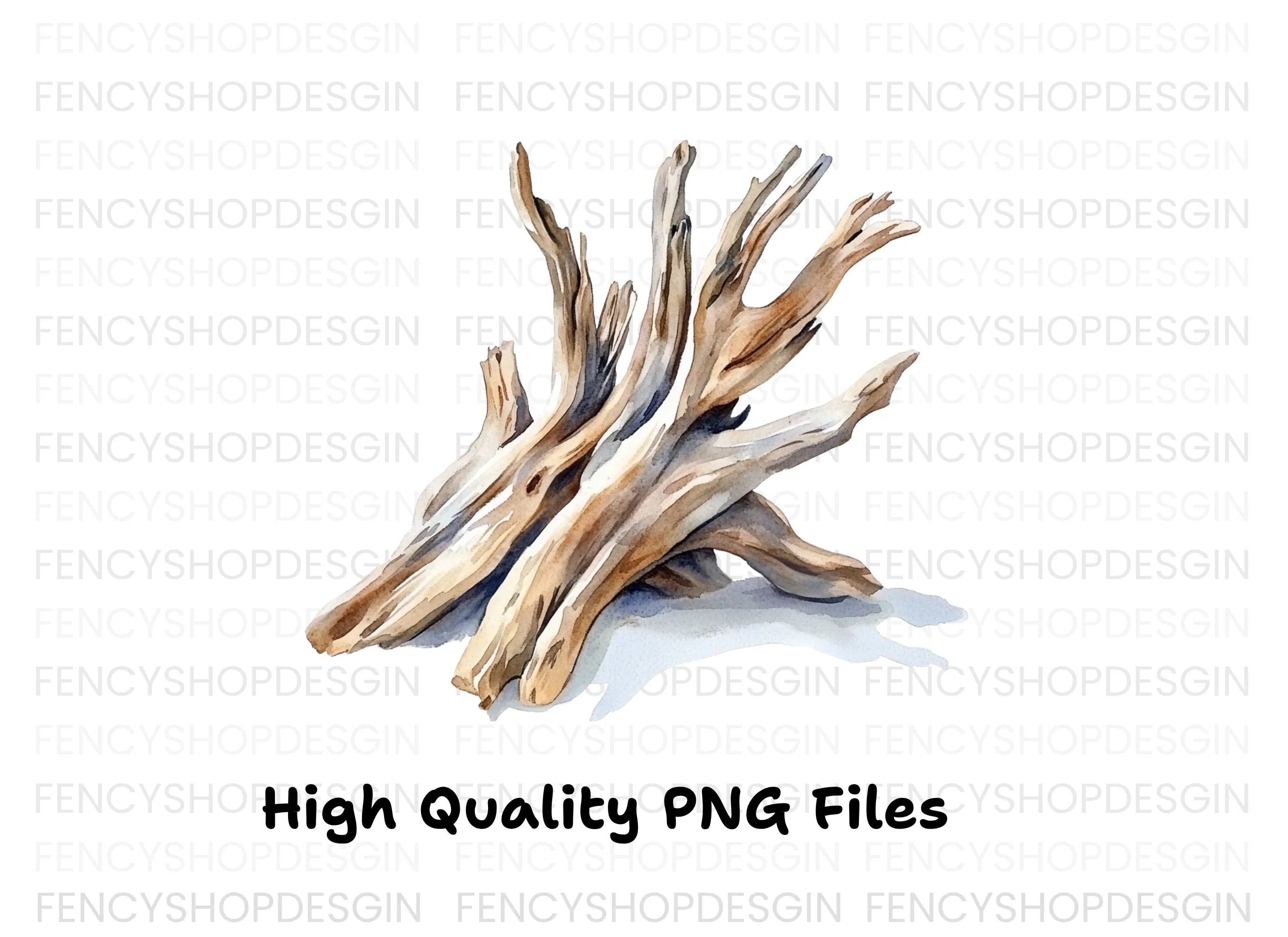 Driftwood Pile Clipart Bundle
