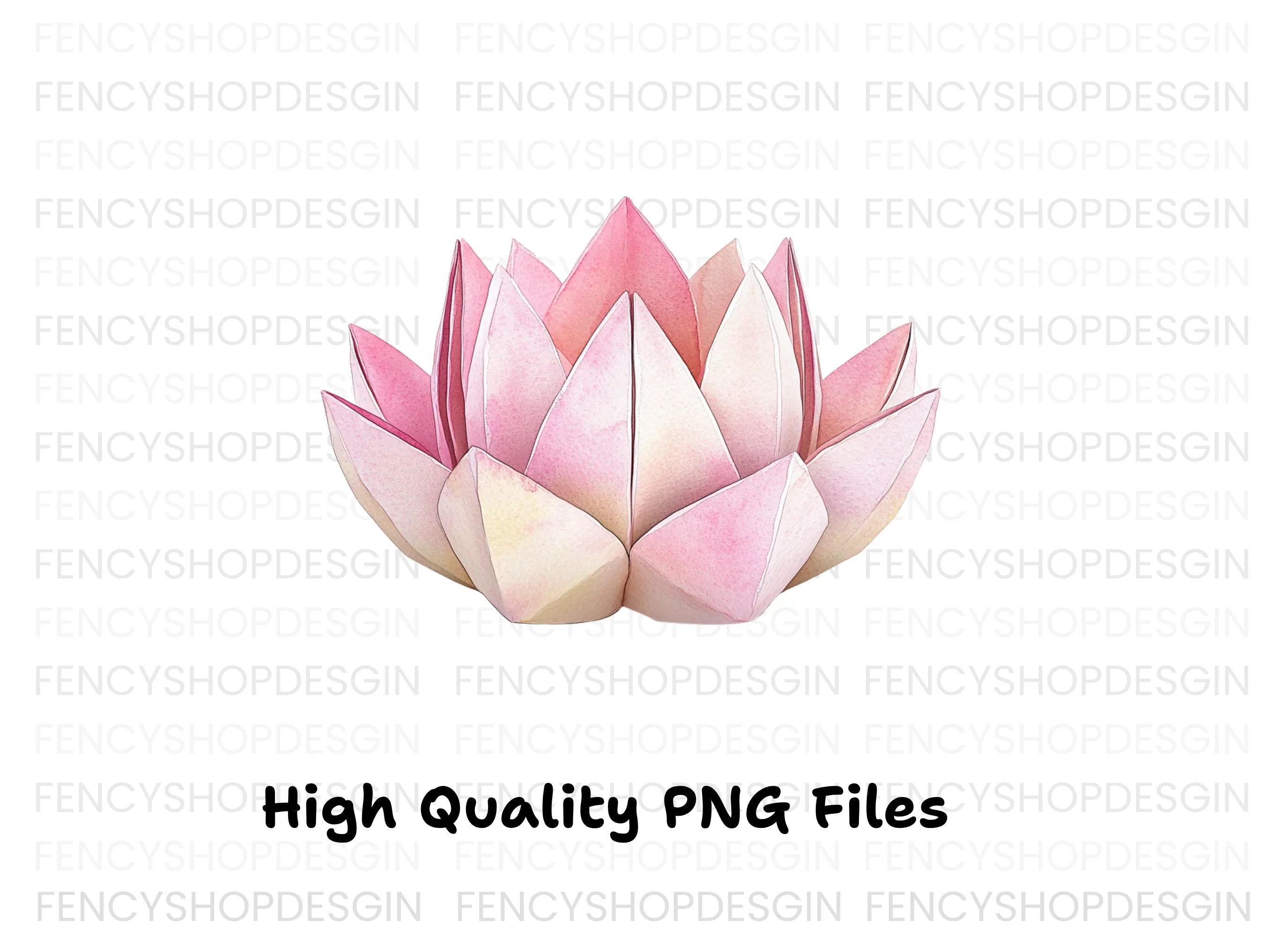 Lotus Flower Clipart Bundle