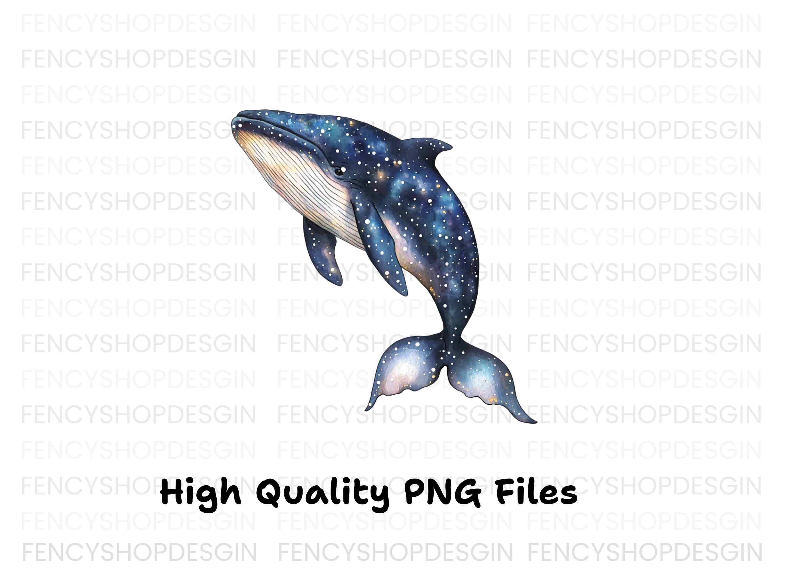 Whale Galaxy Clipart Bundle