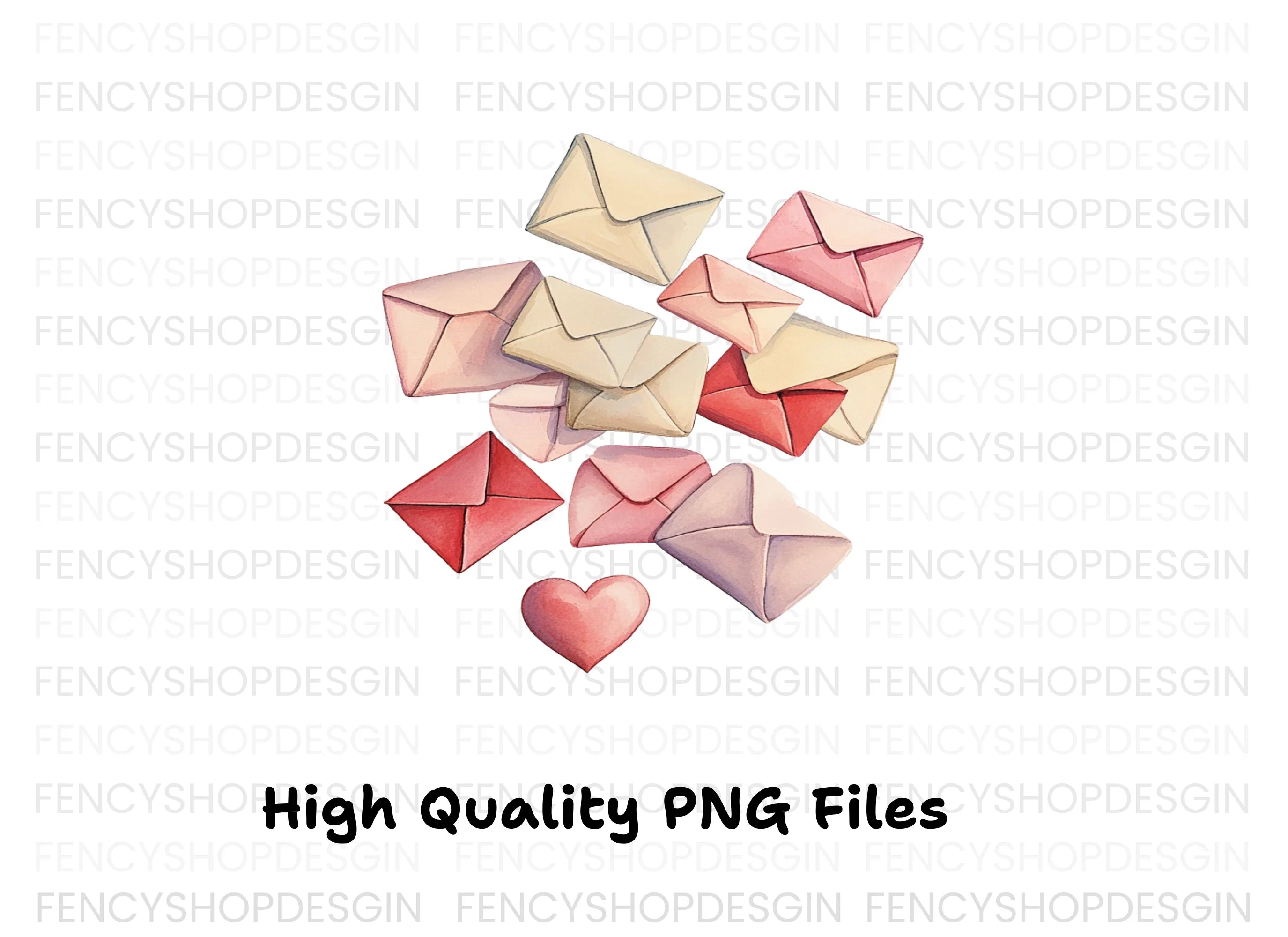 Romantic Love Letters Clipart Bundle