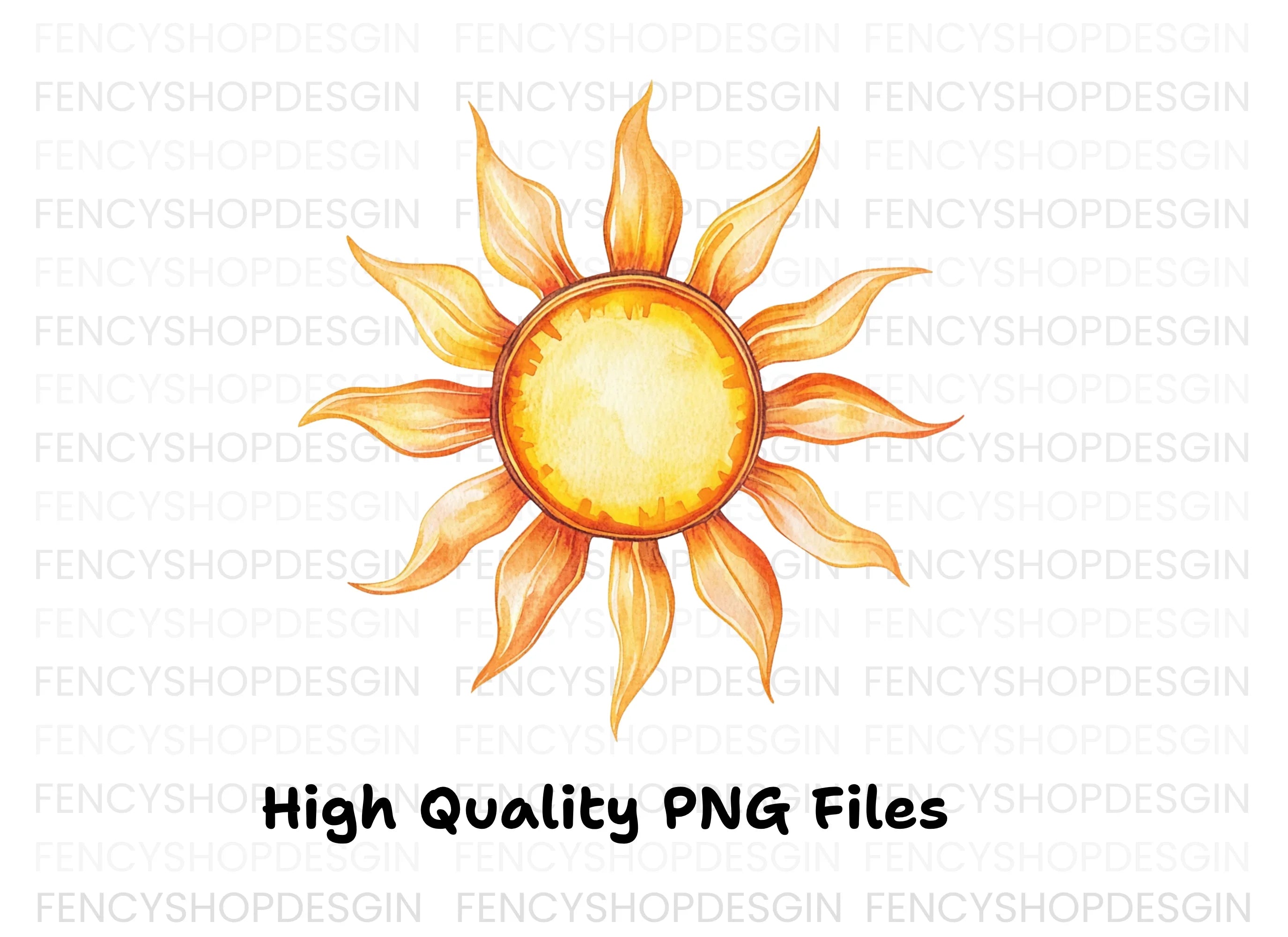 Vibrant Sun Clipart Bundle
