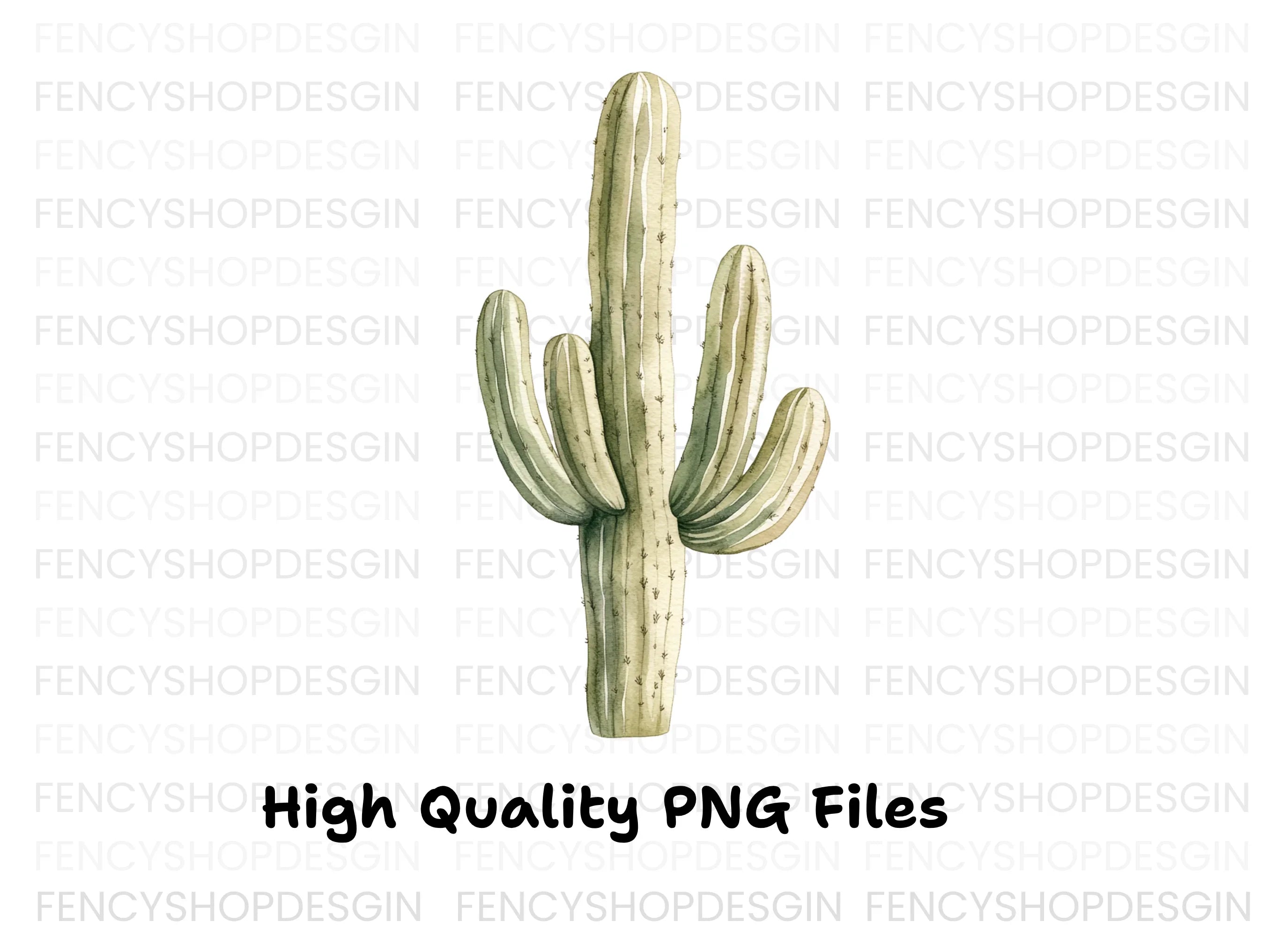 Saguaro Cactus Clipart Bundle