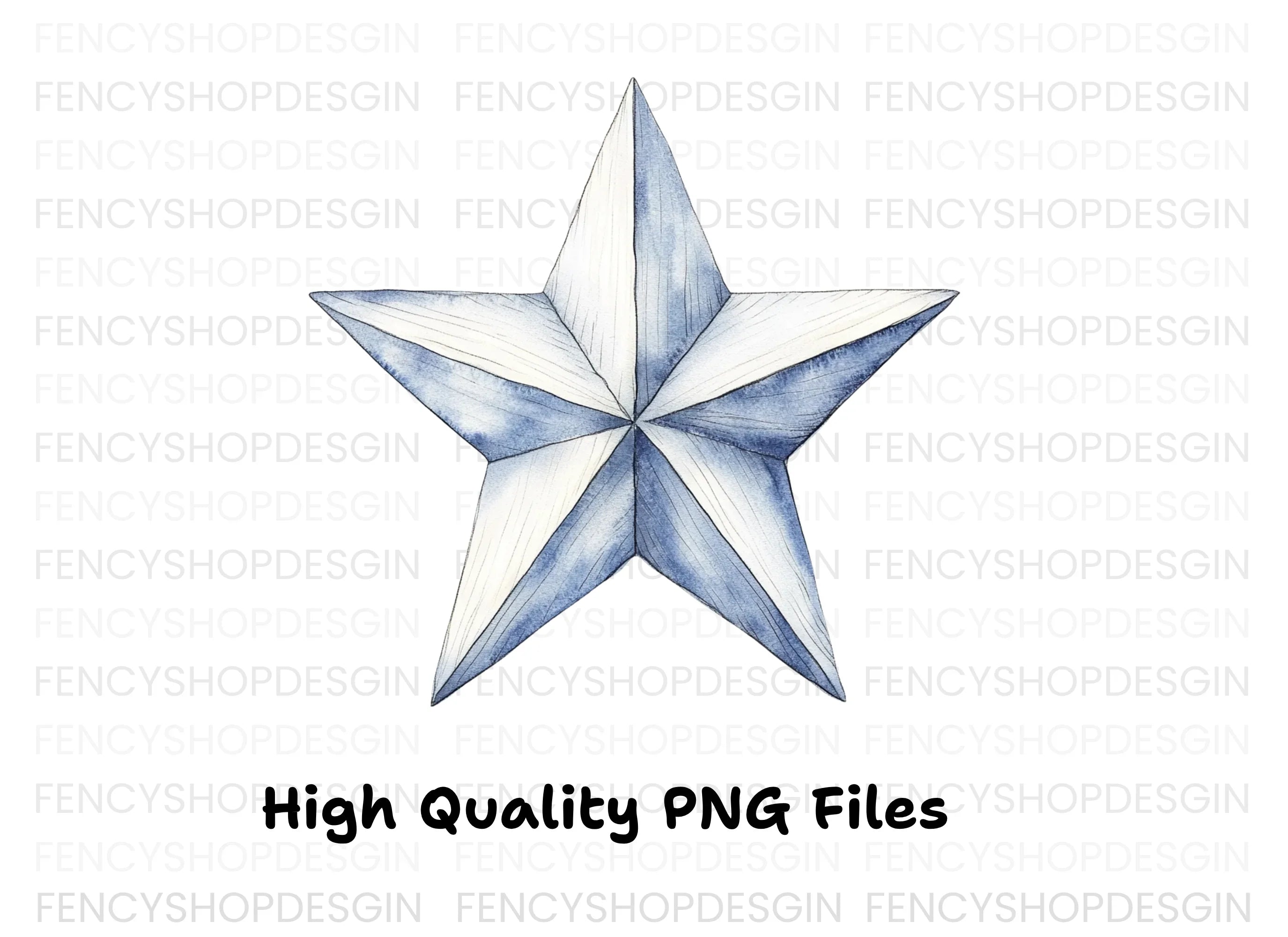 Blue Star Clipart Bundle