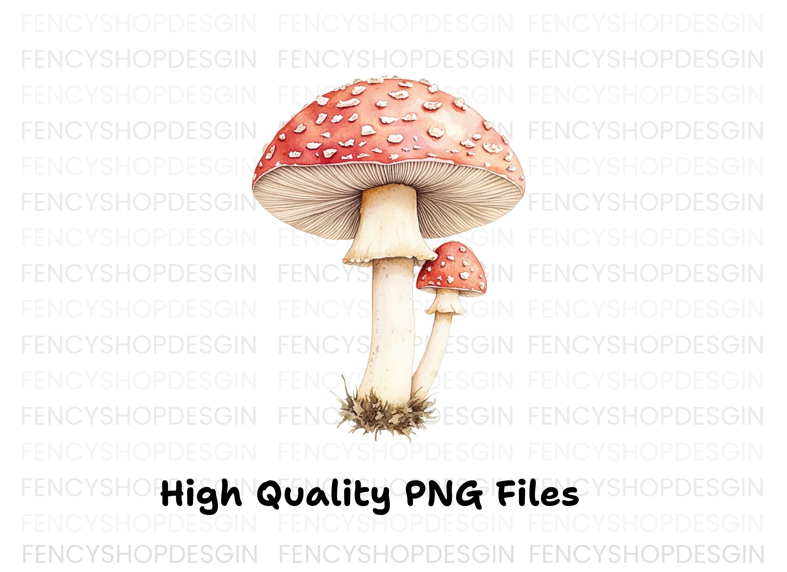 Enchanted Mushroom Fairy Clipart Bundle