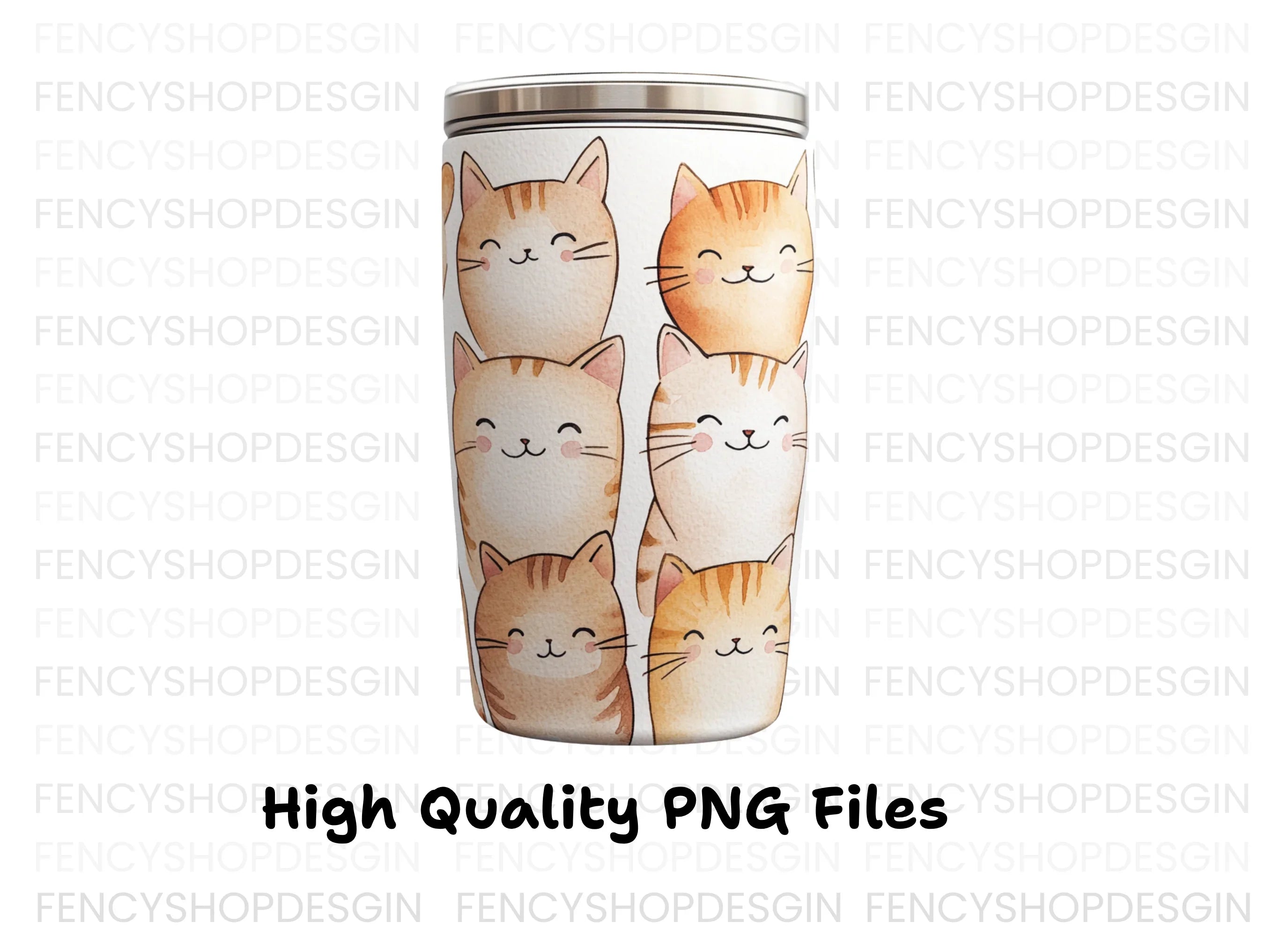 Cute Cat Faces Clipart Bundle
