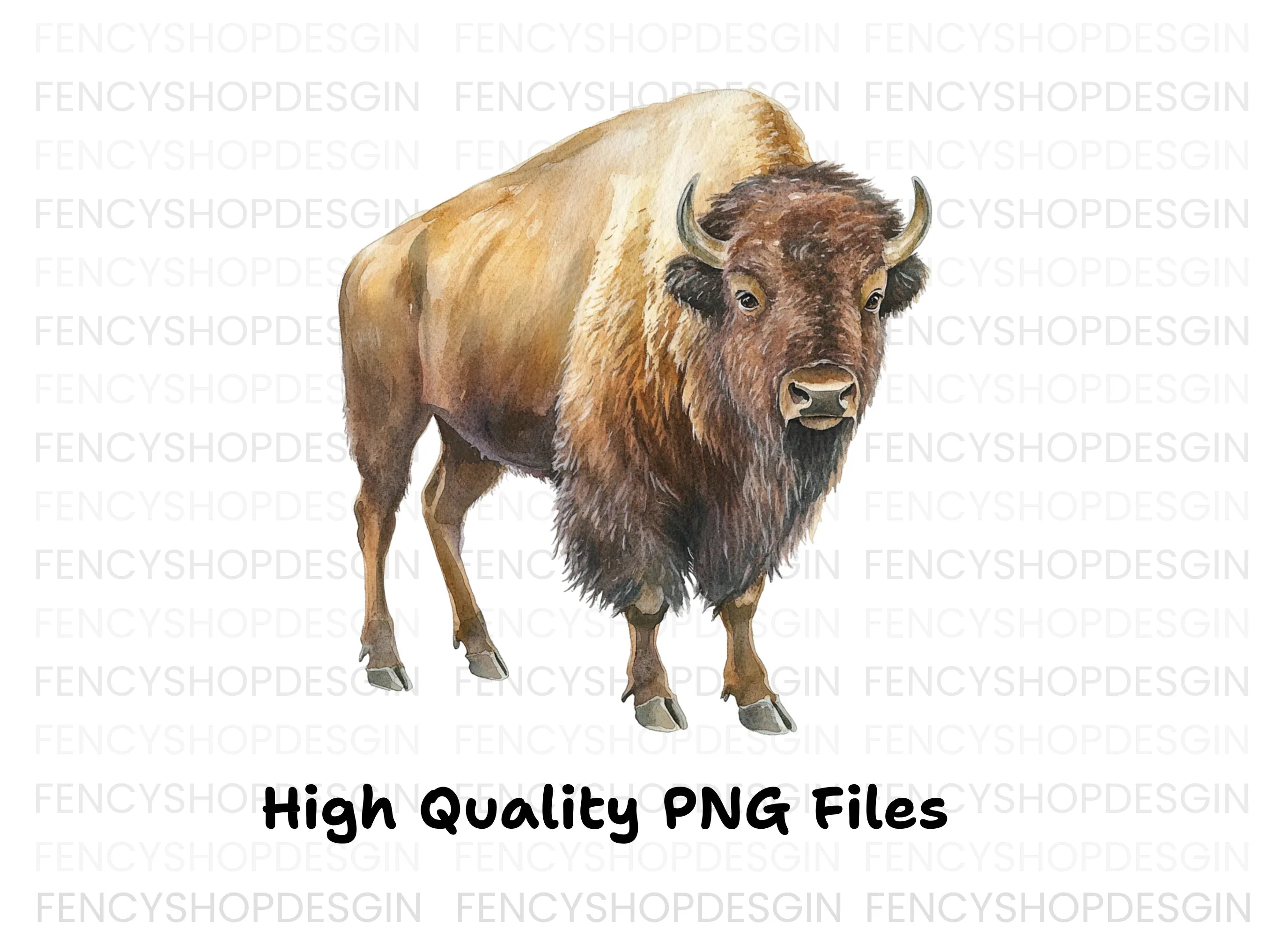 Majestic Bison Clipart Bundle
