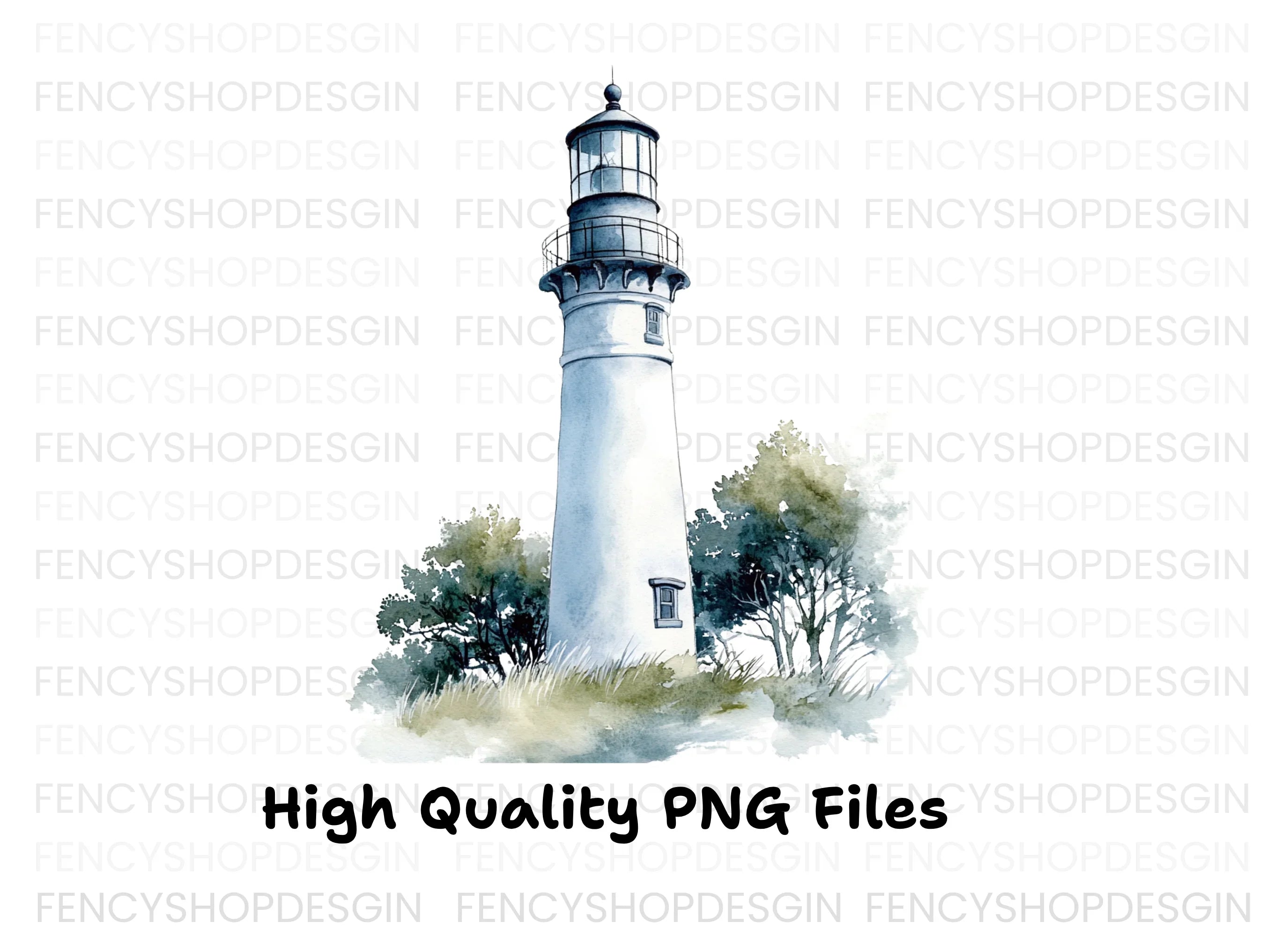 Coastal Lighthouse Clipart Bundle