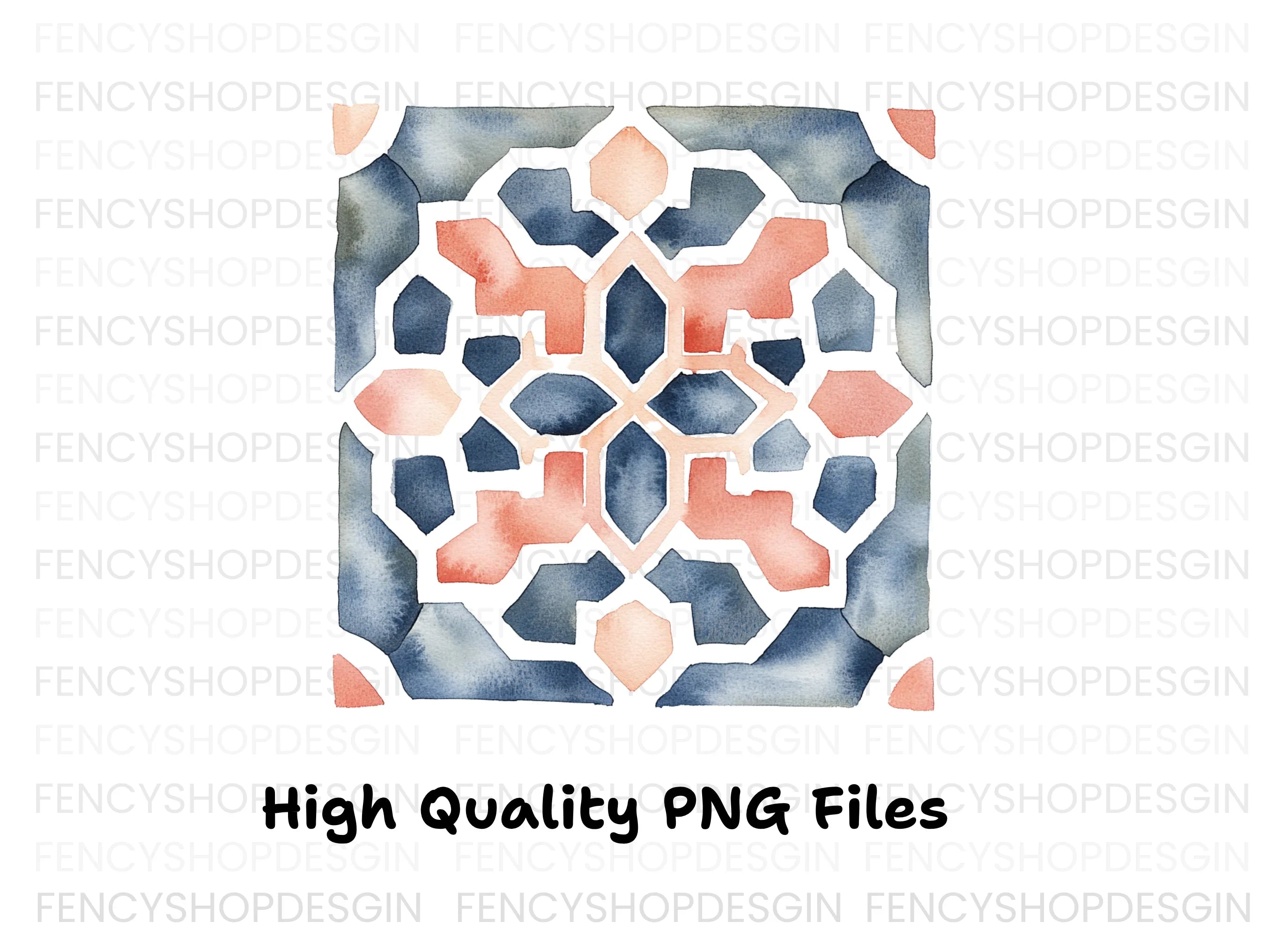 Moroccan Tile Clipart Bundle