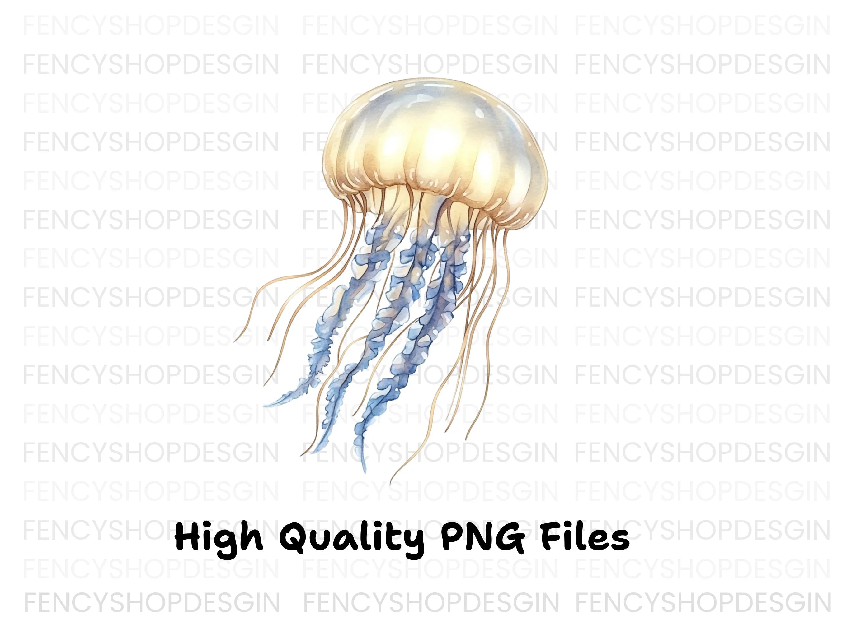 Graceful Jellyfish Clipart Bundle
