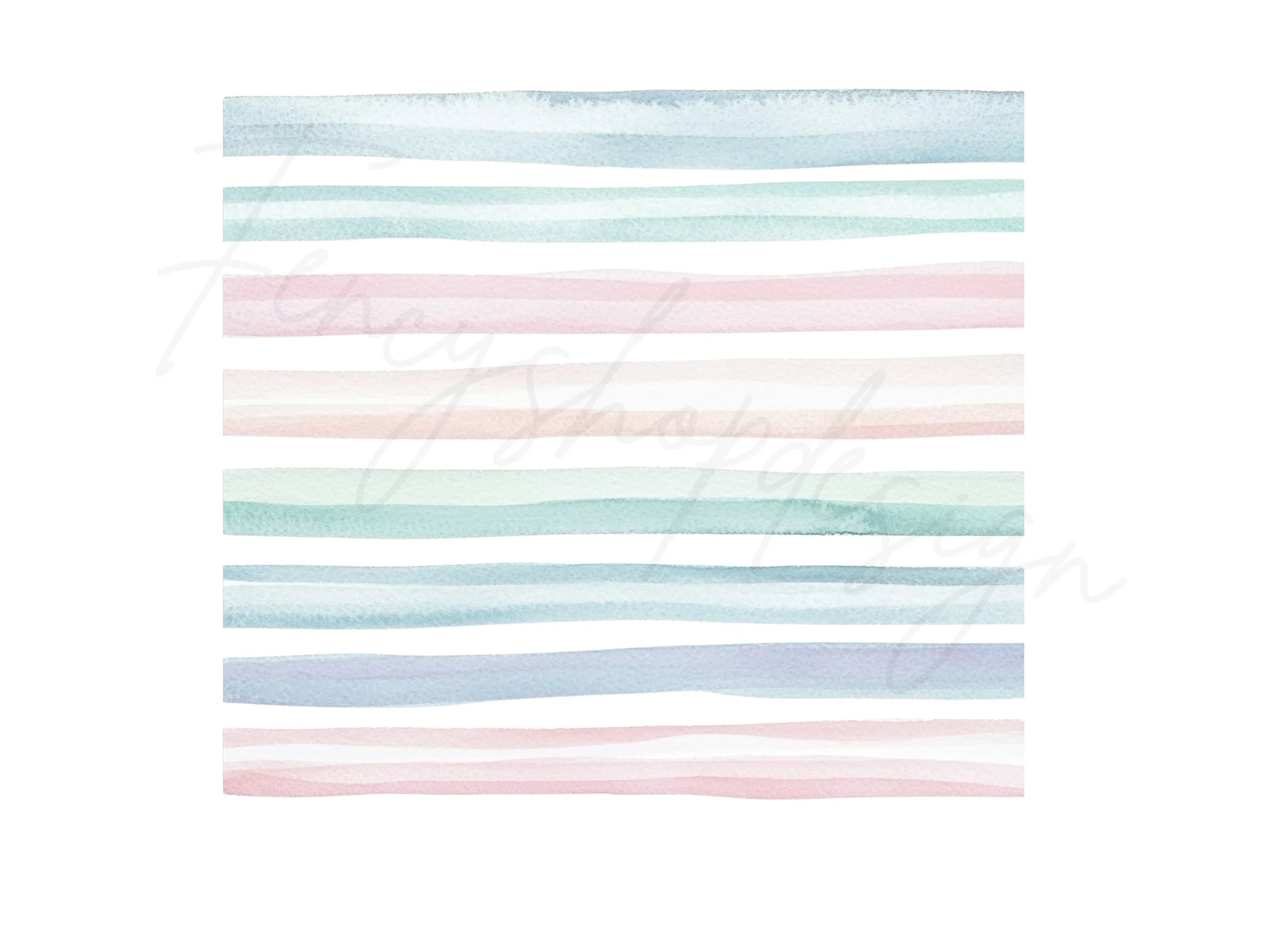 Pastel Stripes Clipart Bundle