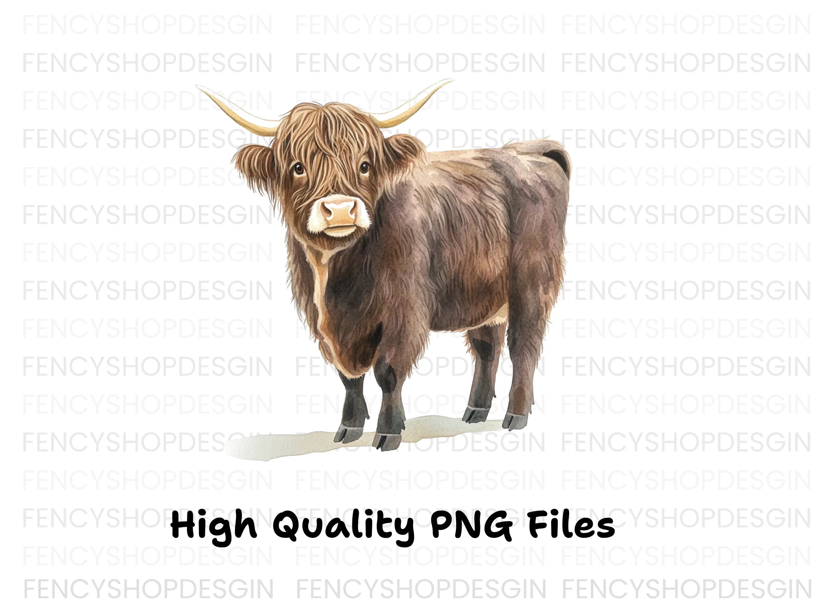 Highland Cow Clipart Bundle