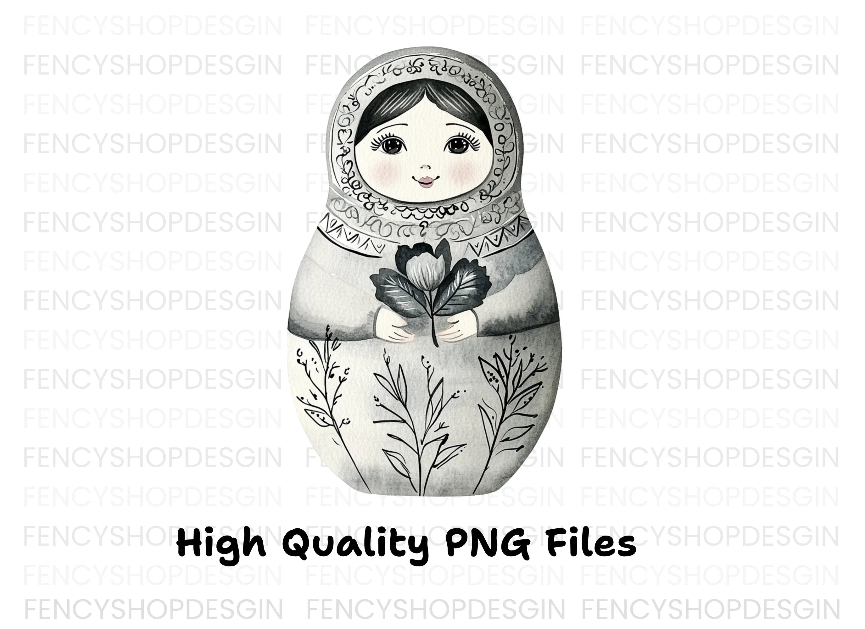 Matryoshka Dolls Clipart Bundle