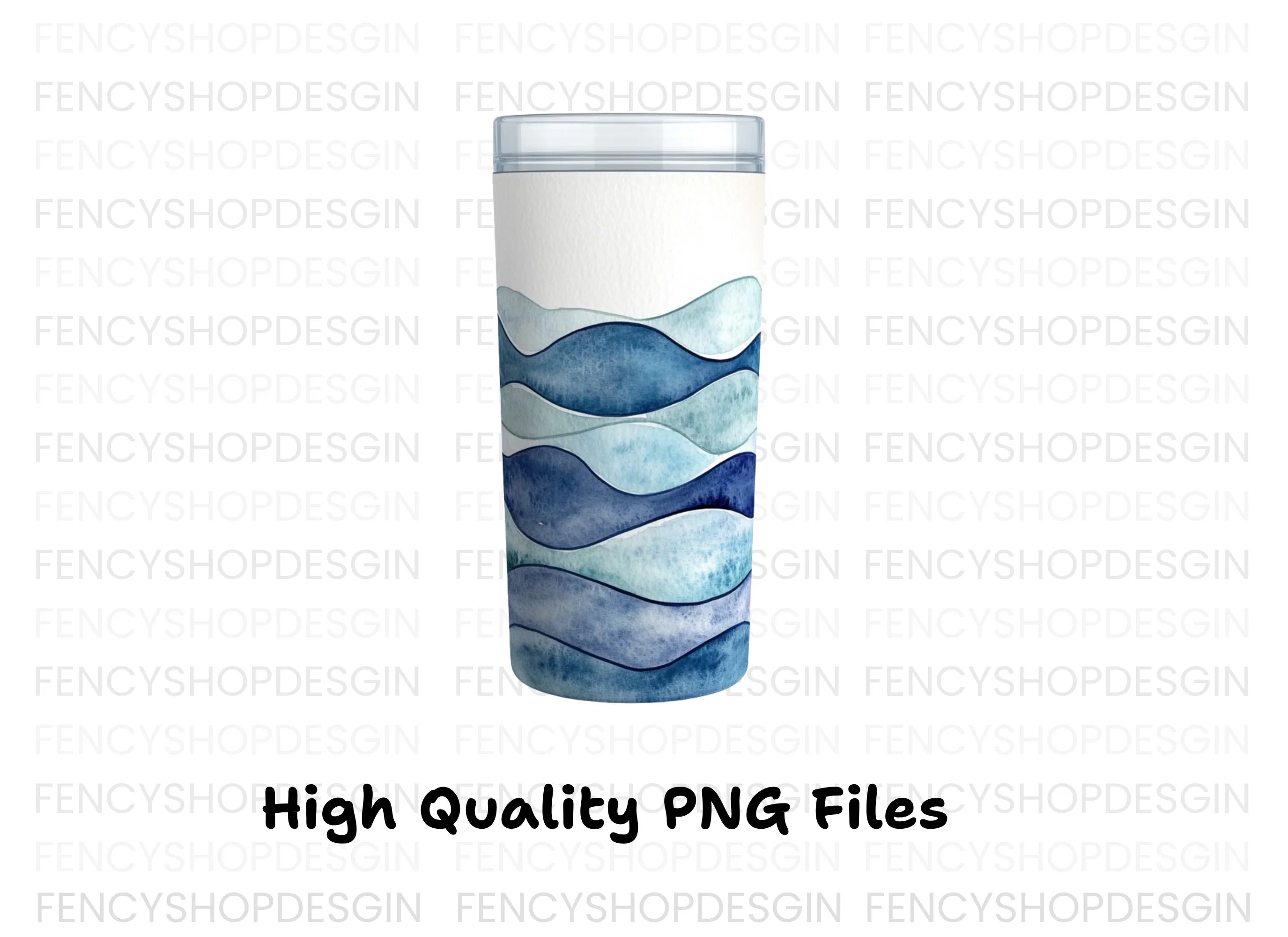 Ocean Waves Tumbler Clipart Bundle