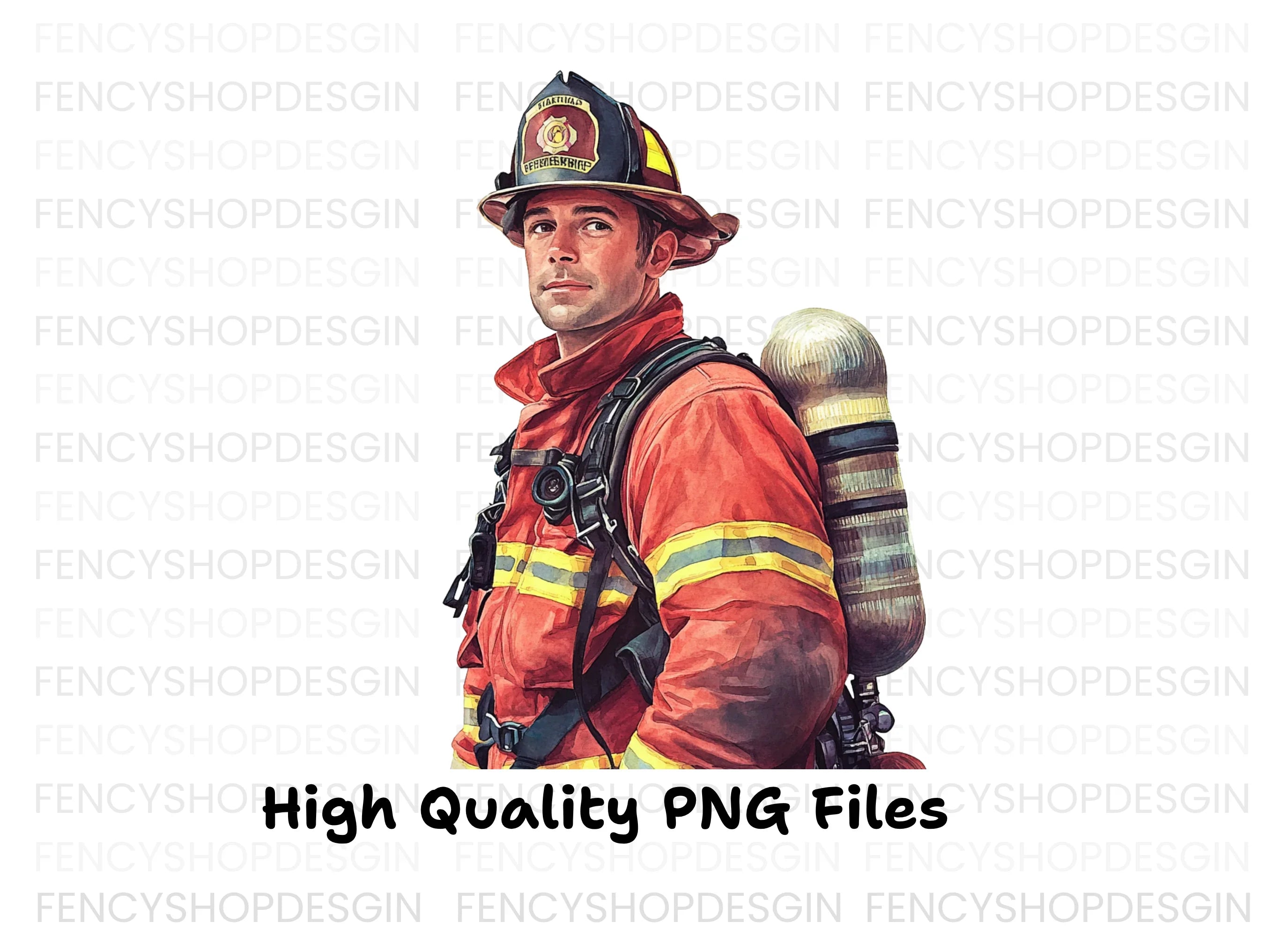 Brave Firefighter Clipart Bundle
