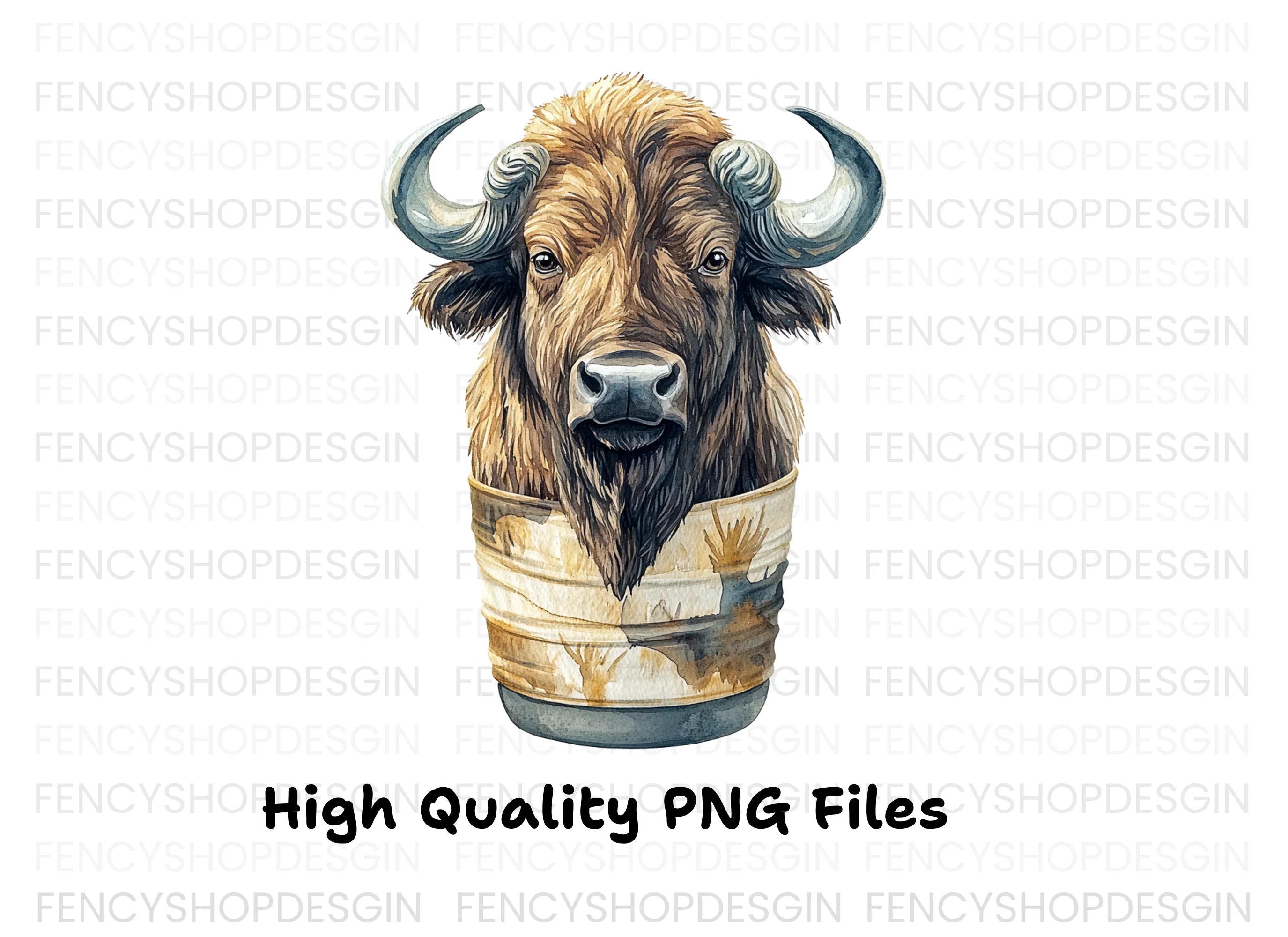 Bison Head Clipart Bundle
