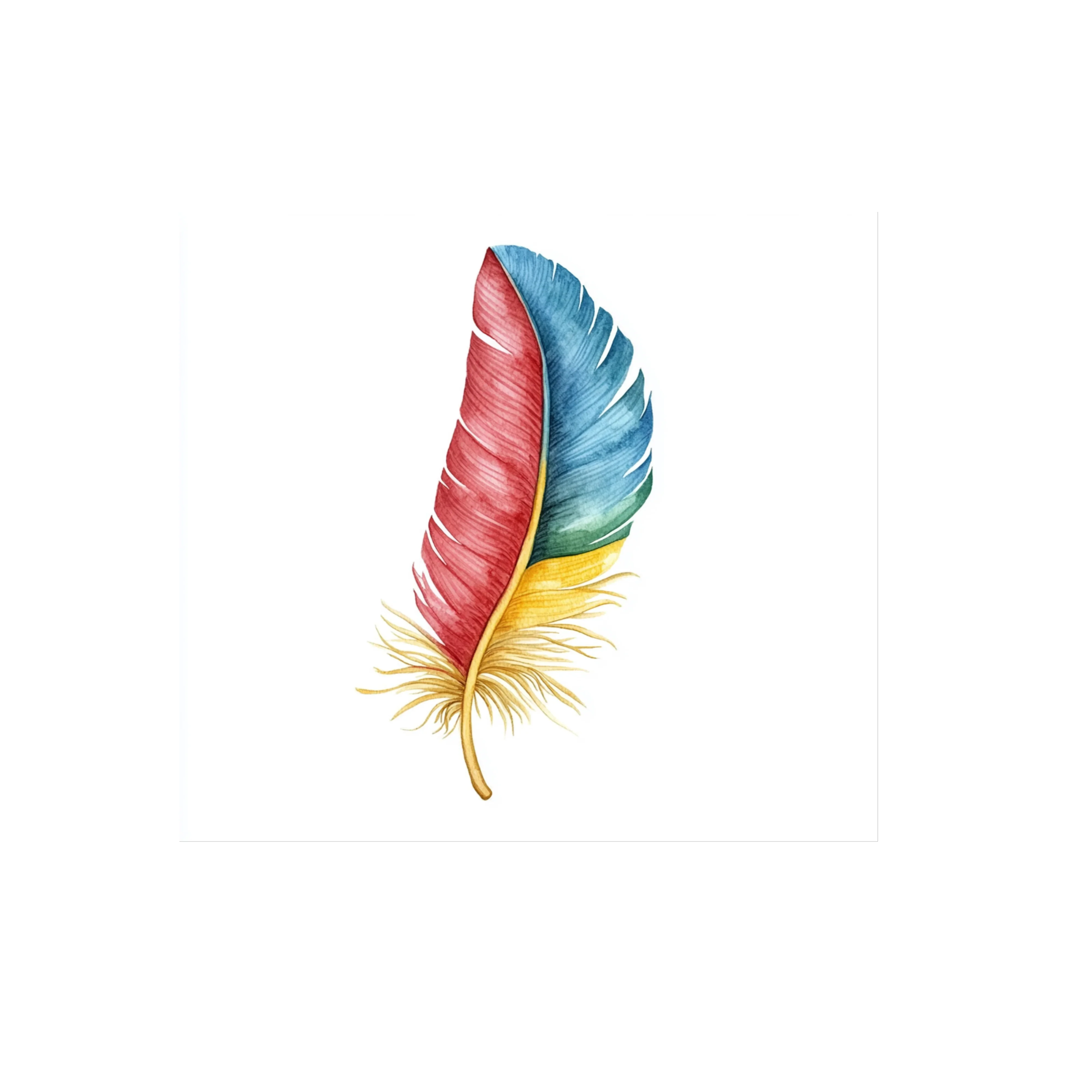 Vibrant Feathers Clipart Bundle