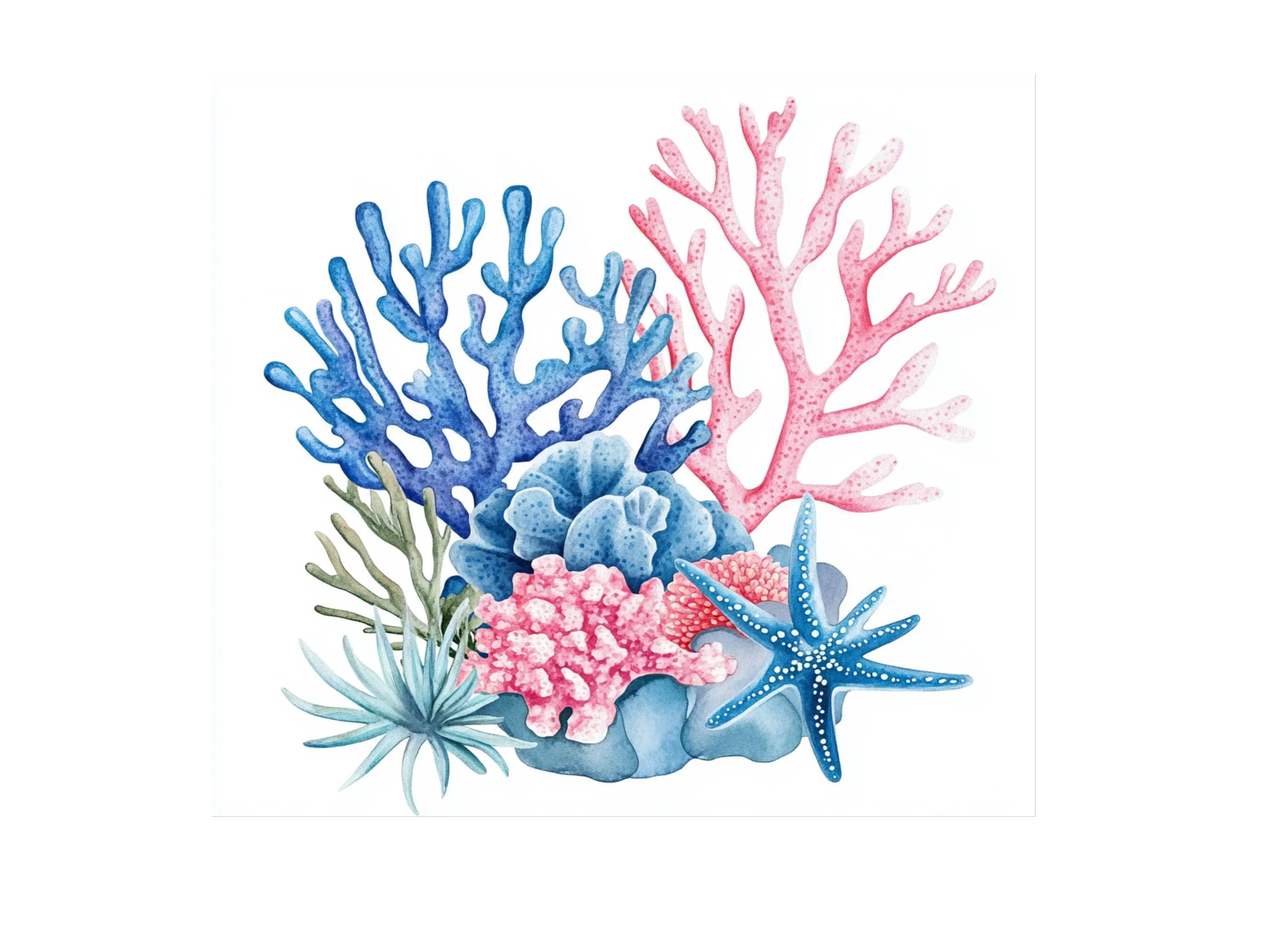 Vibrant Coral Reef Clipart Bundle