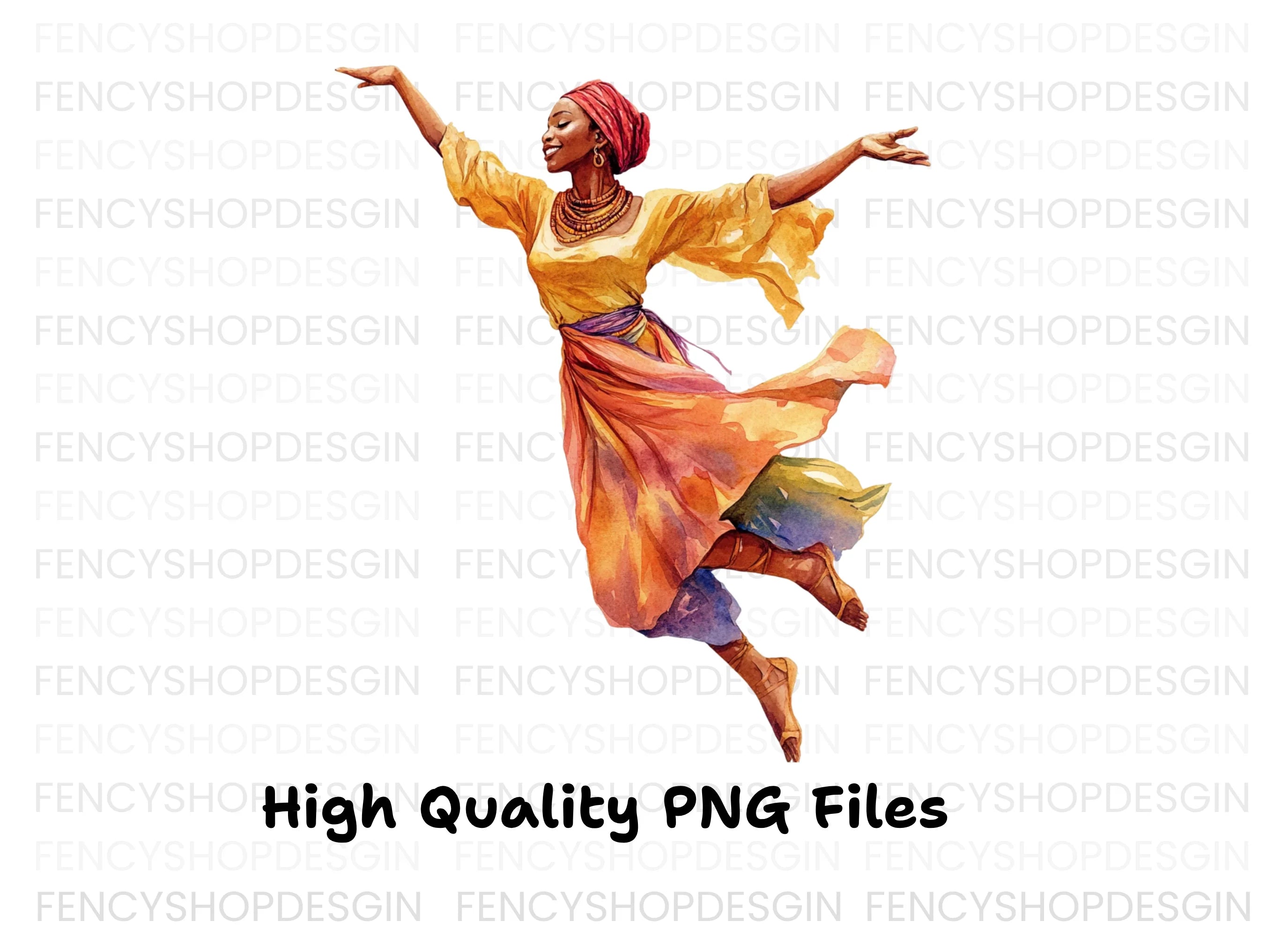 Dynamic African Dance Clipart Bundle