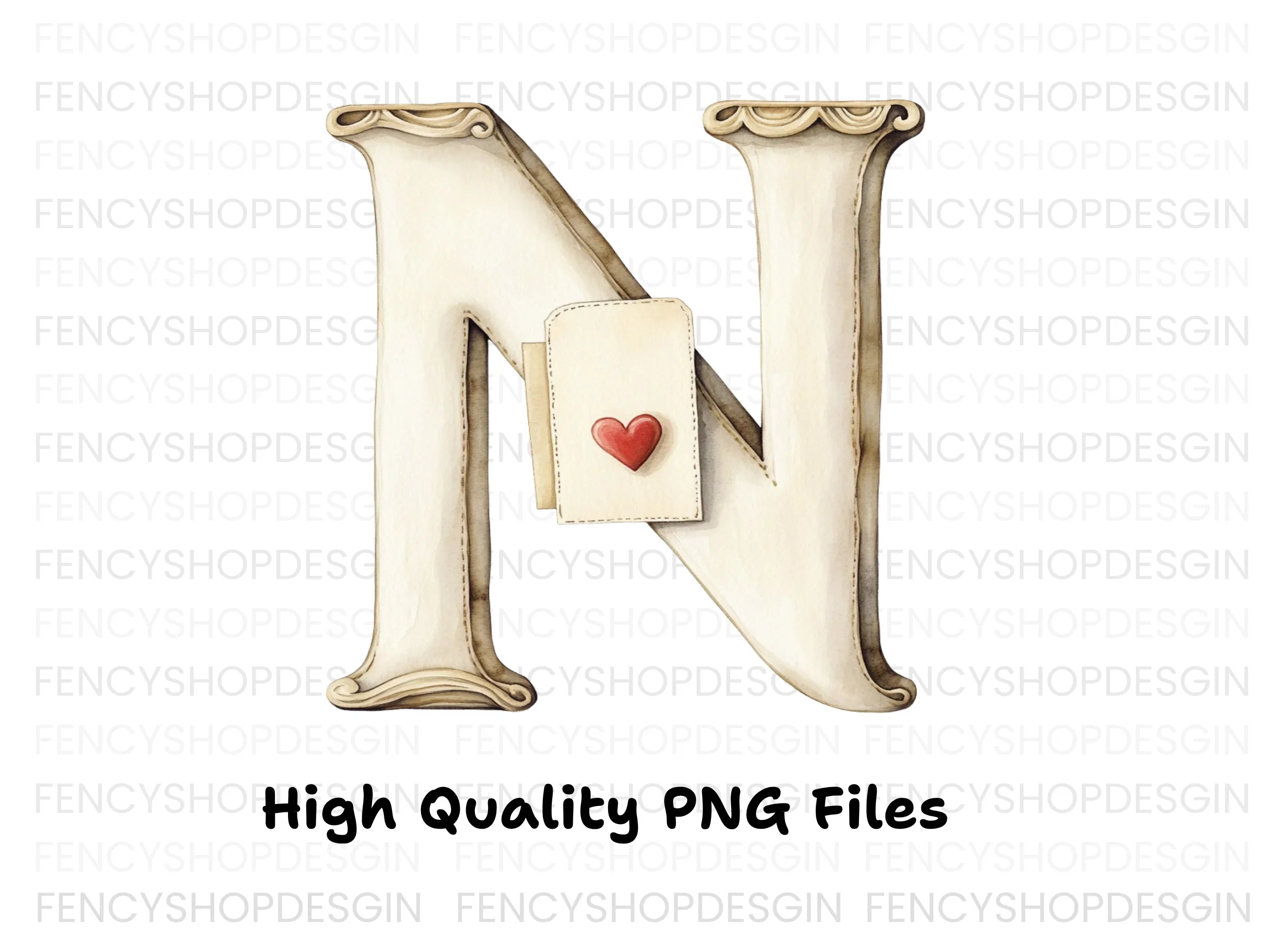 Elegant Love Letters Clipart Bundle